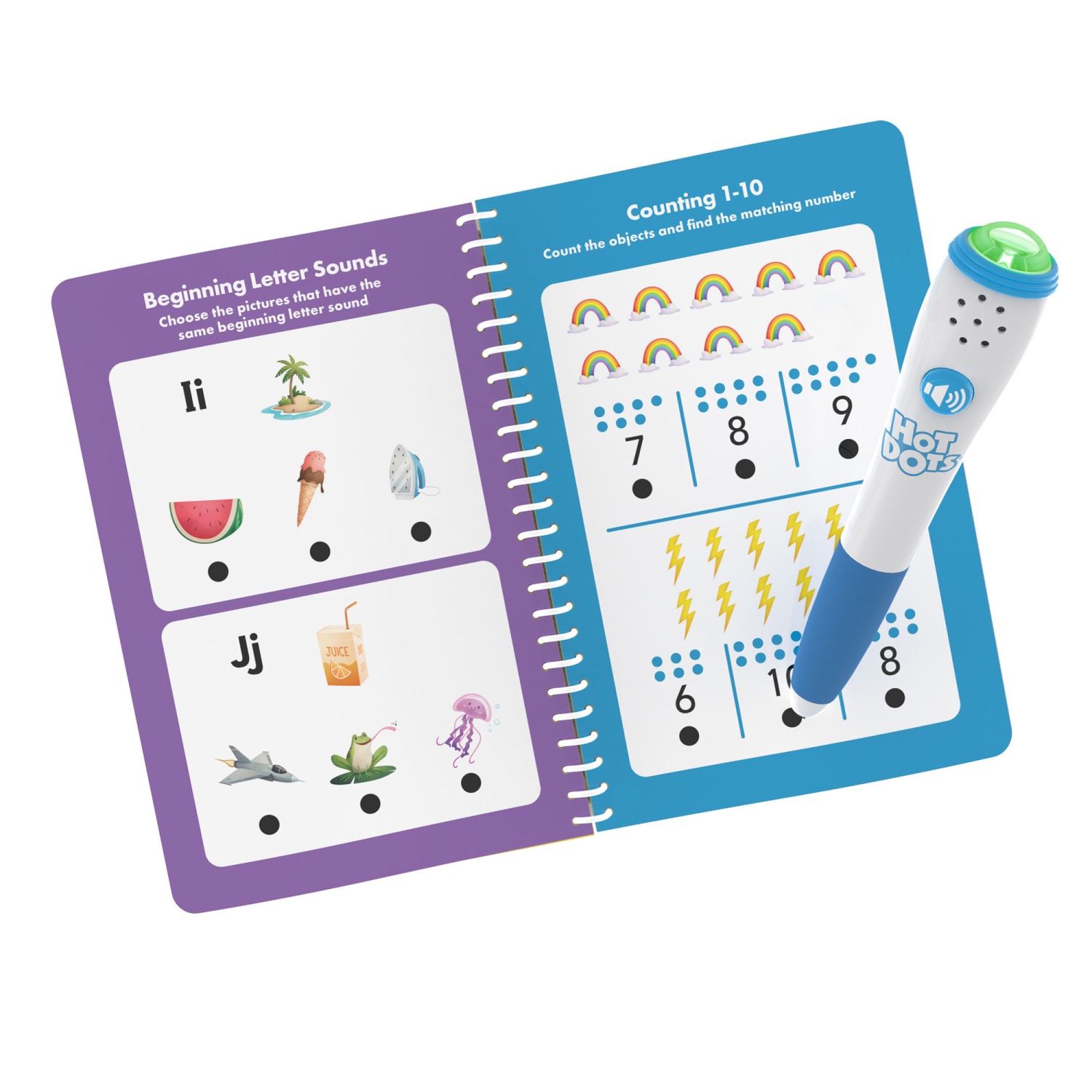 Educational Insights Hot Dots Preschool Essentials Reading & Math Workbook - Image 4