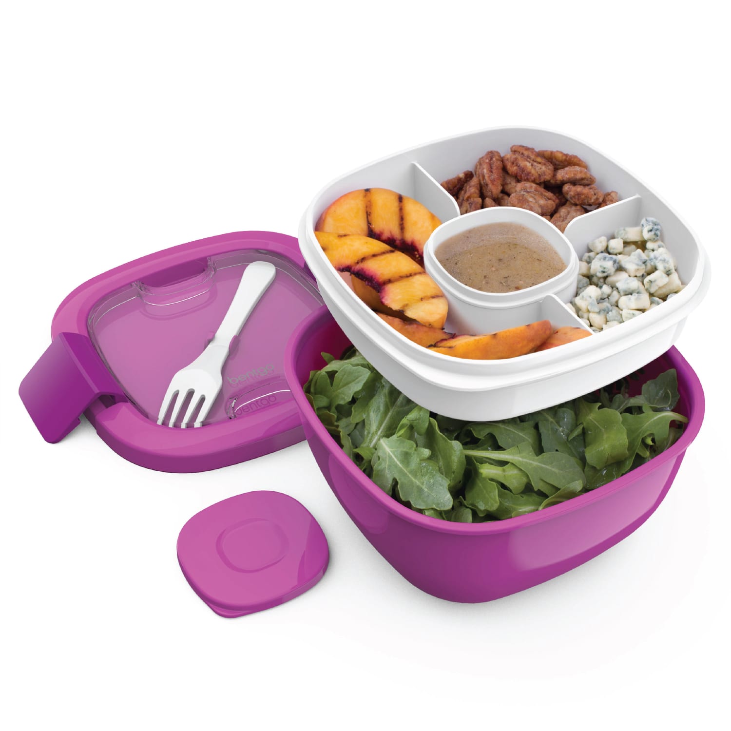 Bentgo Salad Lunch Container, 4in x 7-1/4in, Purple - Image 5