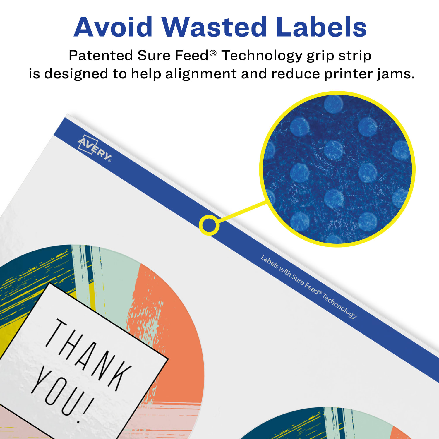 Avery Glossy Permanent Labels With Sure Feed, 94514-CGF100, Round, 3-1/2in Diameter, Clear, Pack Of 400 - Image 5