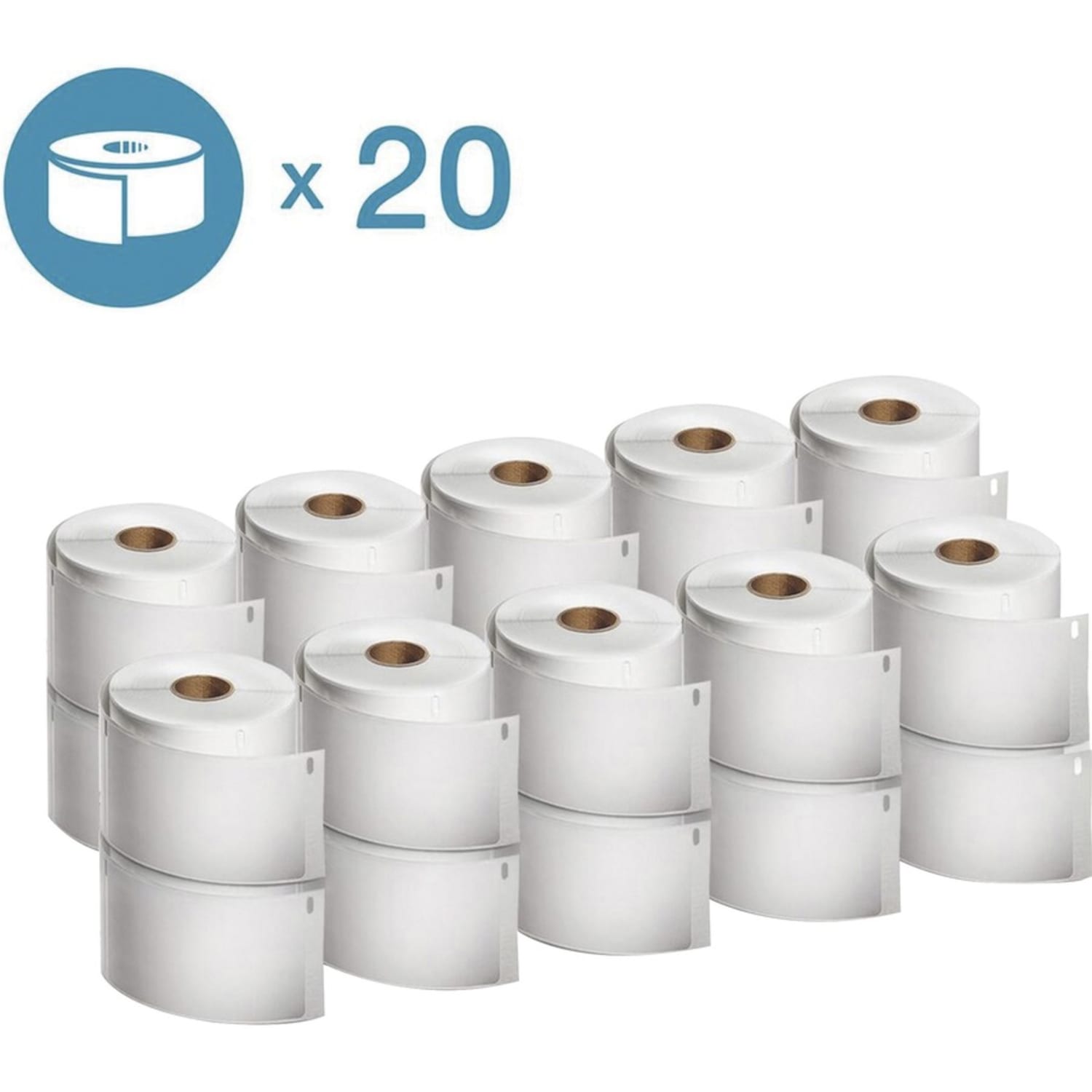 Dymo LabelWriter XL Shipping Labels, 4in x 6in, Rectangle, White, 220 Labels Per Roll, Pack Of 20 Rolls - Image 3