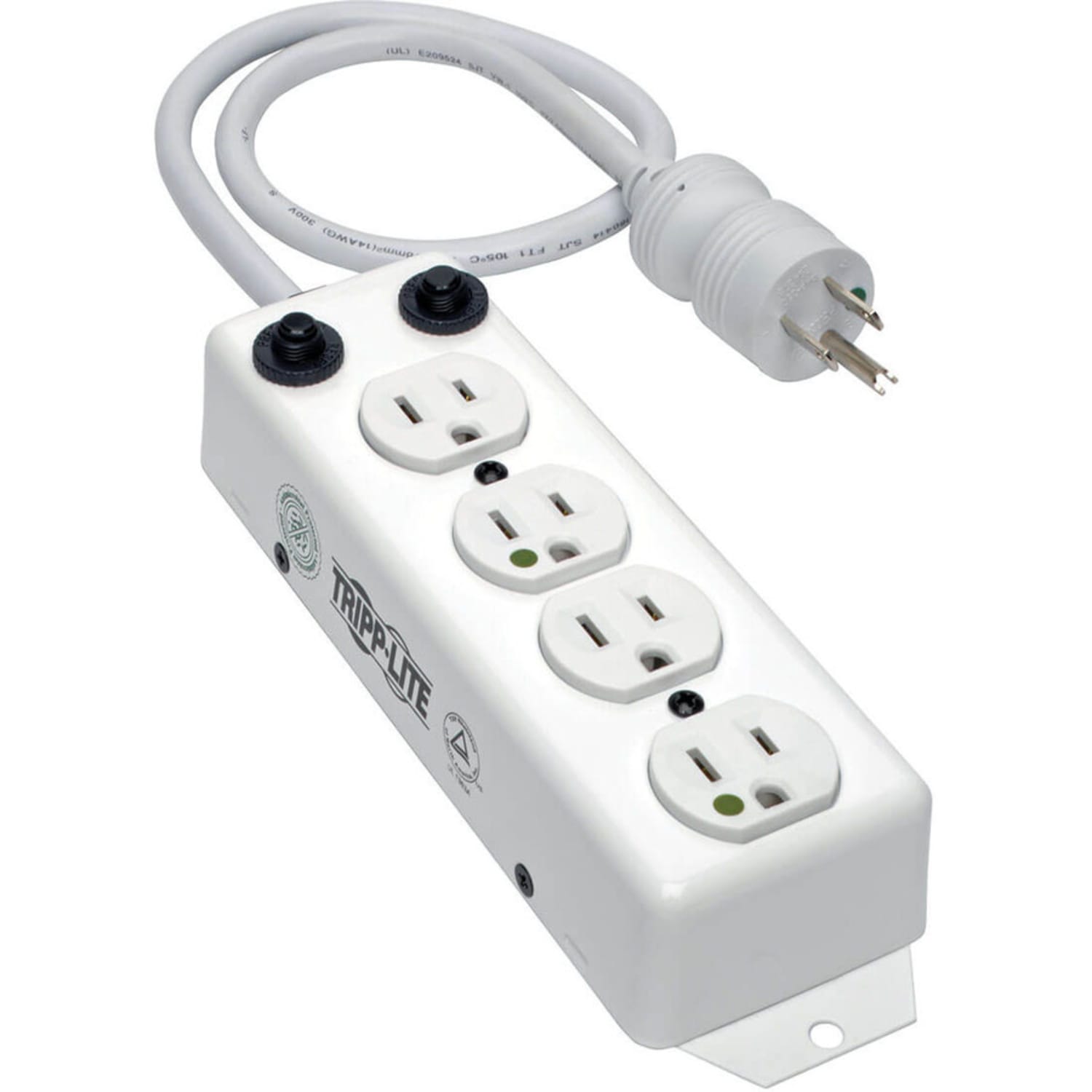 Tripp Lite Safe-IT UL 1363A Medical-Grade Power Strip for Patient-Care Vicinity 4x 15A Hospital-Grade Outlets Safety Covers 7 ft. Cord - Image 4
