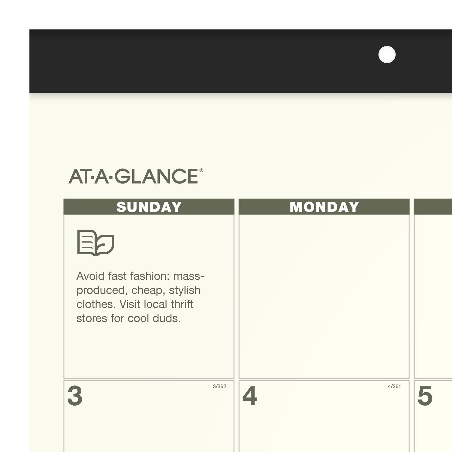 AT-A-GLANCE 2027 Recycled Monthly Desk Pad Calendar, Standard, 21 3/4in x 17in - Image 4