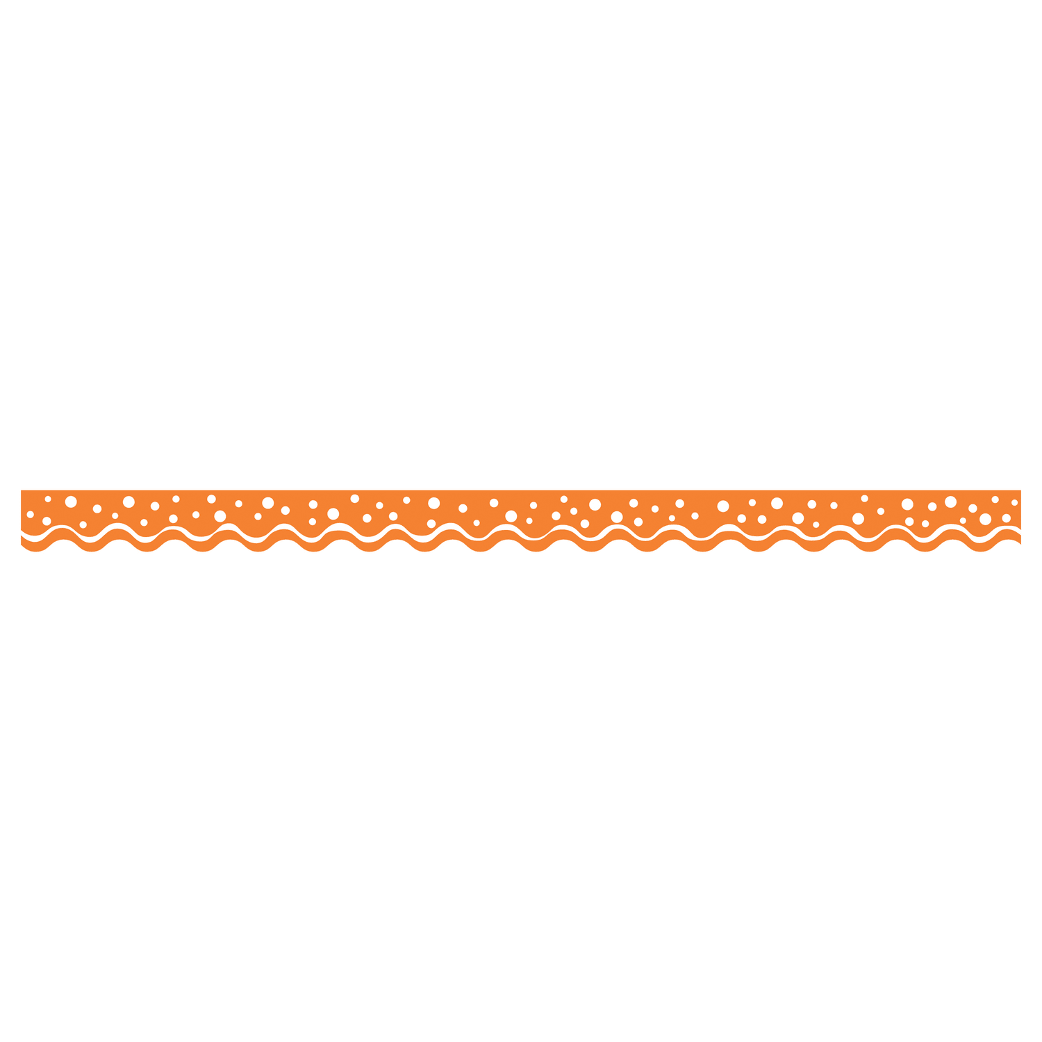 Barker Creek Scalloped-Edge Border Strips, 2 1/4in x 36in, Happy Tangerine, Pre-K To College, Pack Of 26 - Image 3