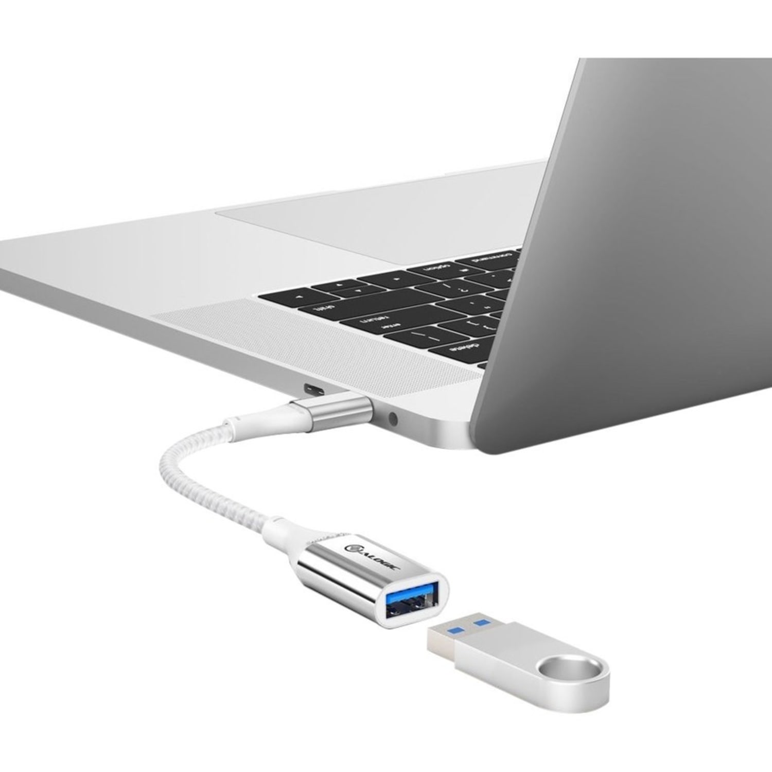 Alogic Super Ultra USB 3.1 USB-C to USB-A Adapter - 15cm - Silver - 5.91in USB/USB-C Data Transfer Cable for Phone, Tablet, Notebook - Image 5