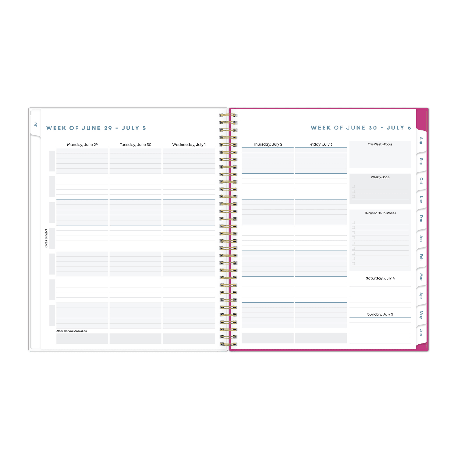 Student Planner BS Star Confetti Clear 8.5x11 AY26-27 - Image 3