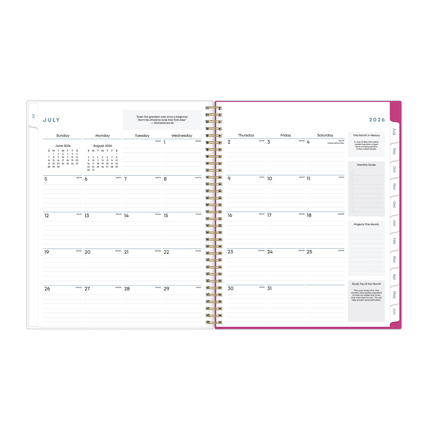 Student Planner BS Star Confetti Clear 8.5x11 AY26-27 - Image 4