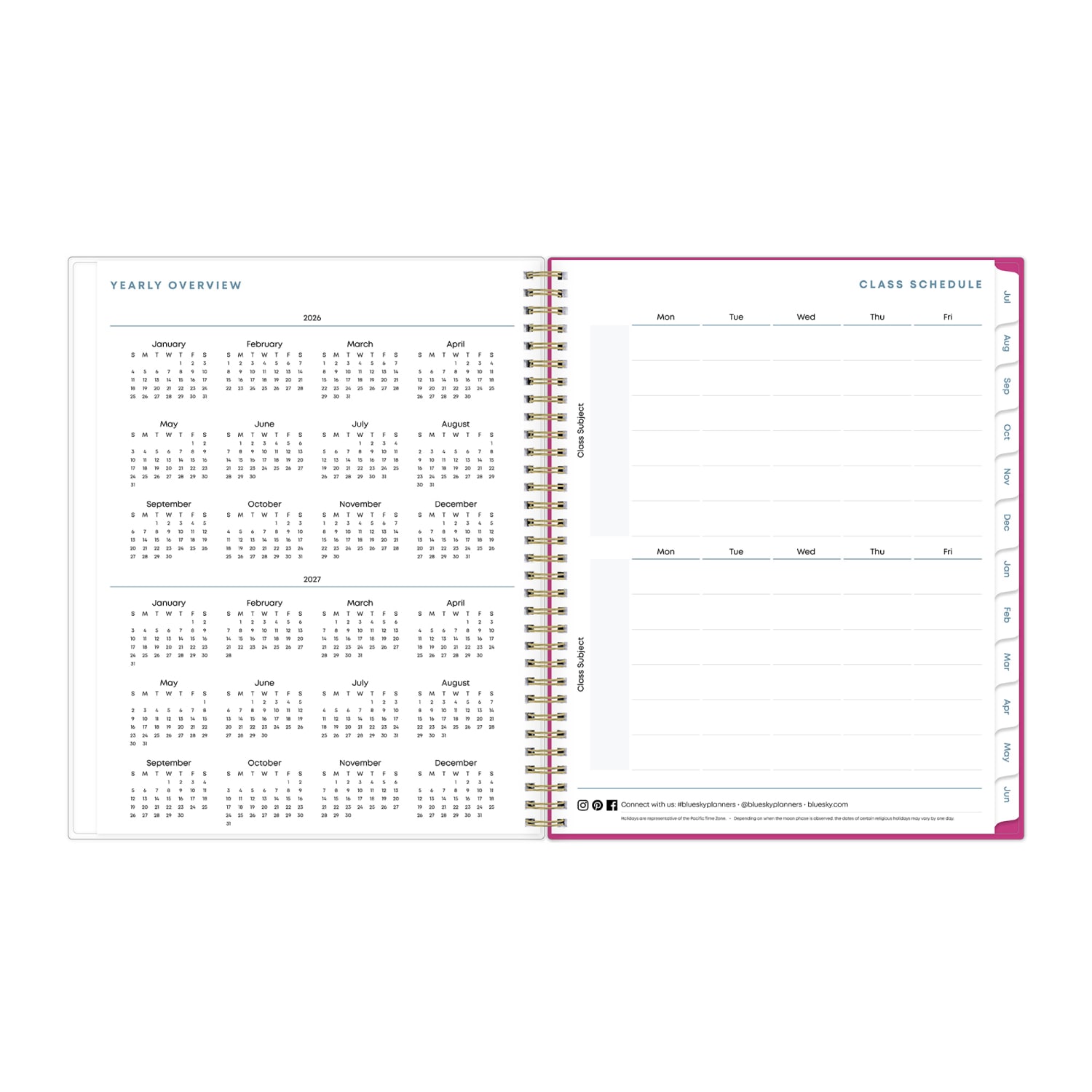 Student Planner BS Star Confetti Clear 8.5x11 AY26-27 - Image 6