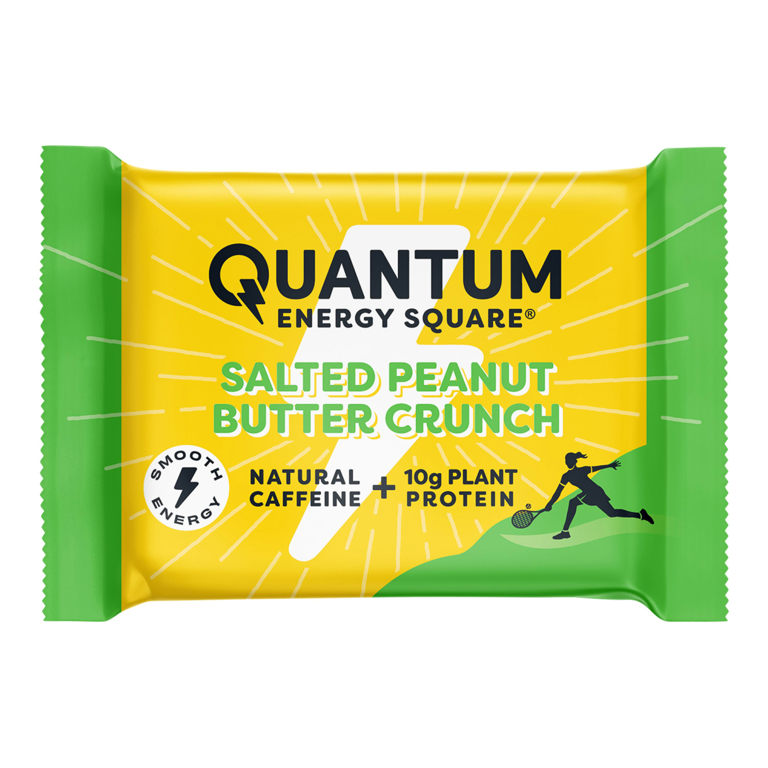 QUANTUM ENERGY SQUARE SALTED PEANUT BUTTER CRUNCH HEALTH BARS - 16-1.69 OZ - Image 3