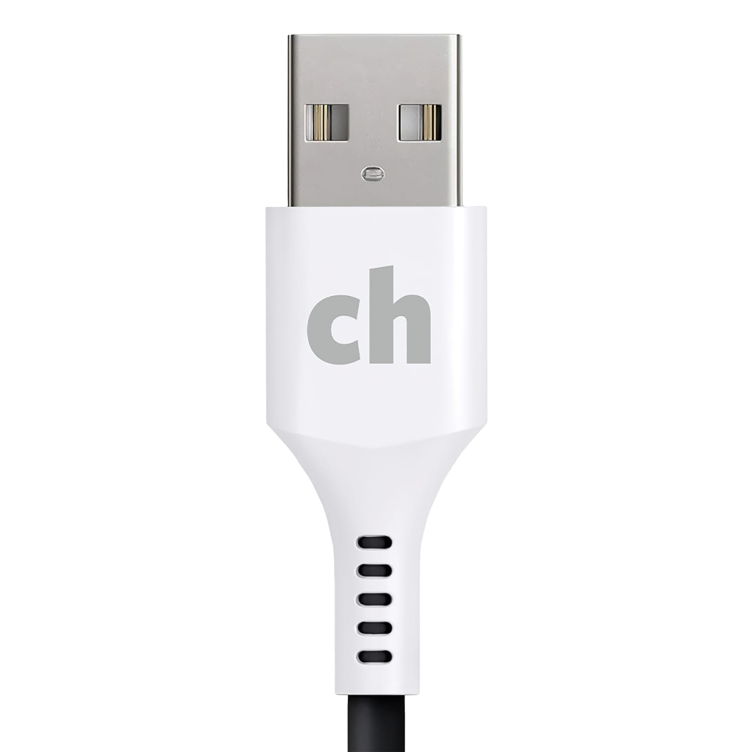 cellhelmet Charge And Sync USB-C To USB-A Round Cable, 6ft, Gray - Image 4