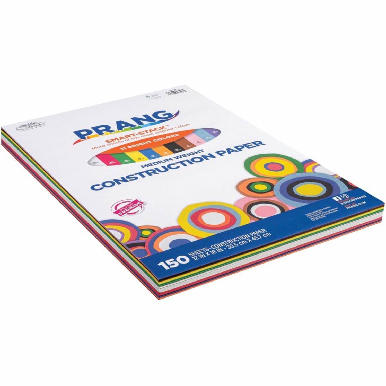 Prang Smart-Stack Heavyweight Construction Paper, 12in x 18in, Assorted, Pack Of 150 - Image 4
