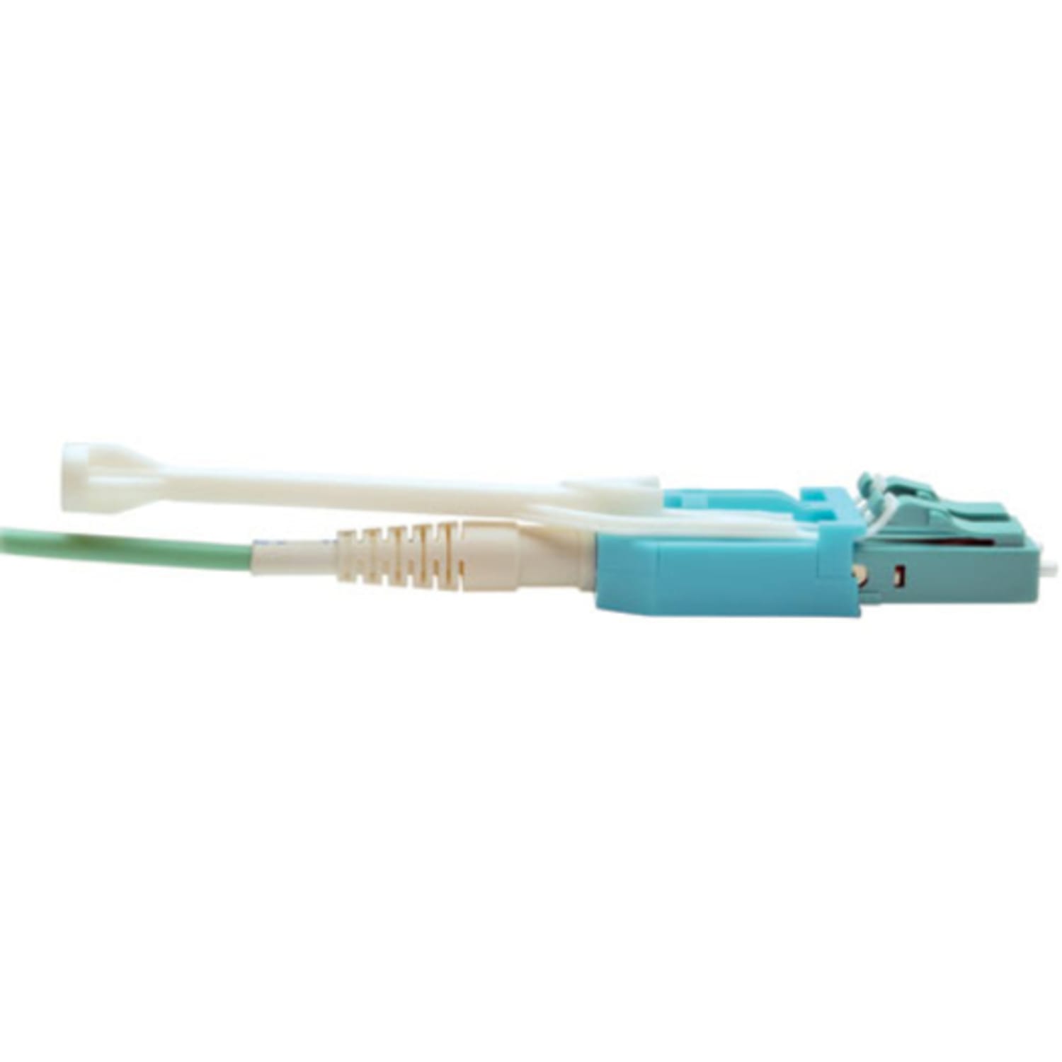 Tripp Lite 5M Fan-out Cable Push / Pull Tab MTP/MPO to 8 x LC 40Gbase OM3 Plenum Aqua 16ft 16ft 5 Meter, N84405M8LCPT - Image 4