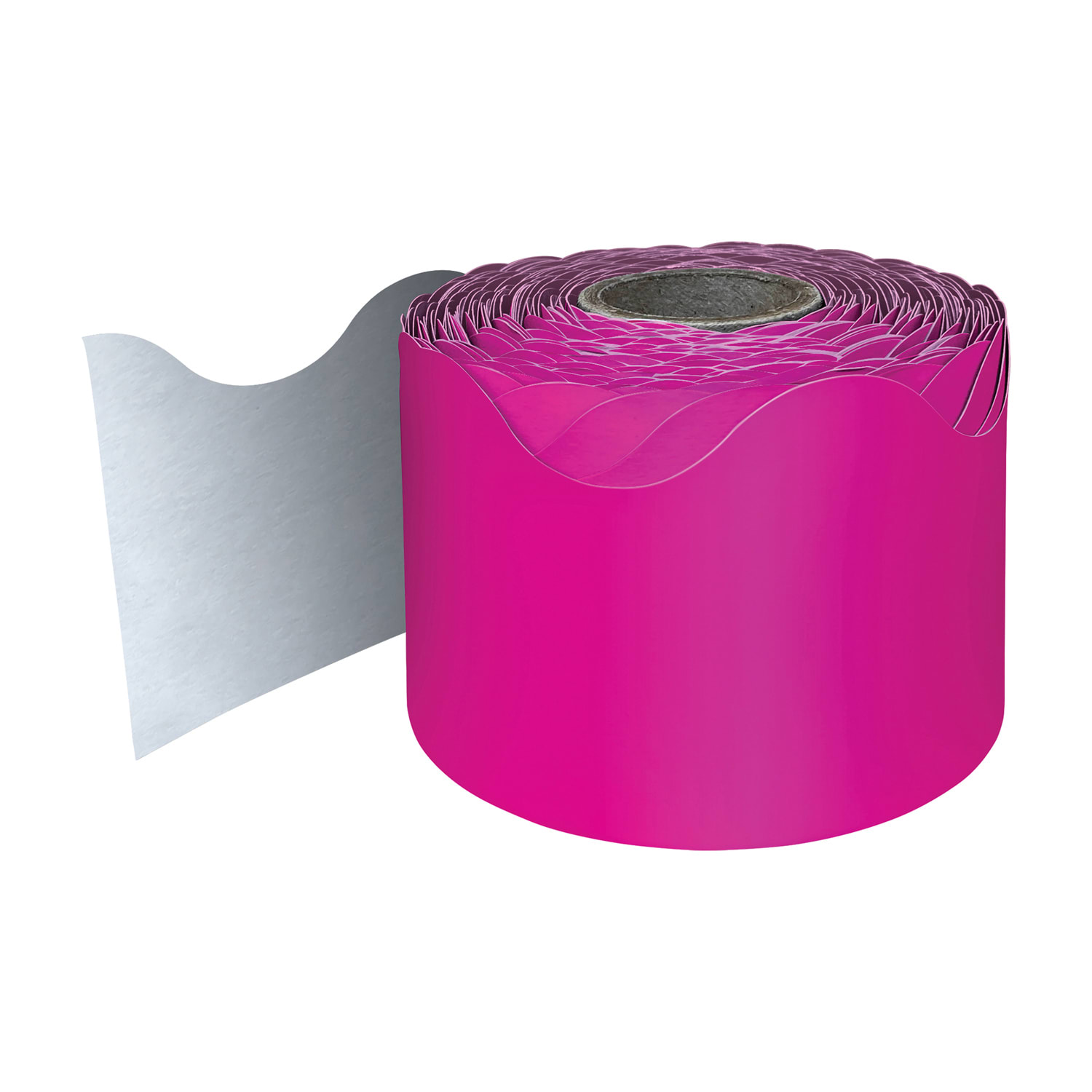 Carson Dellosa Education Rolled Scalloped Borders, Hot Pink, 65ft Per Roll, Pack Of 3 Rolls - Image 3