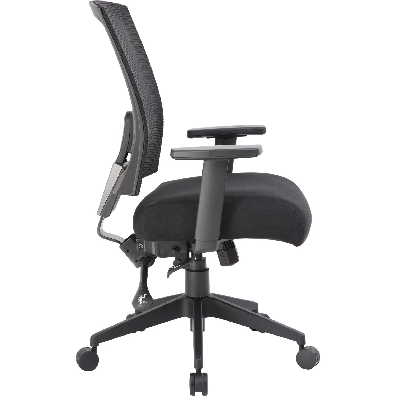 Boss Office Products Multifunction Mesh Mid Back Task Chair MeshFabric Black PopularChairscom