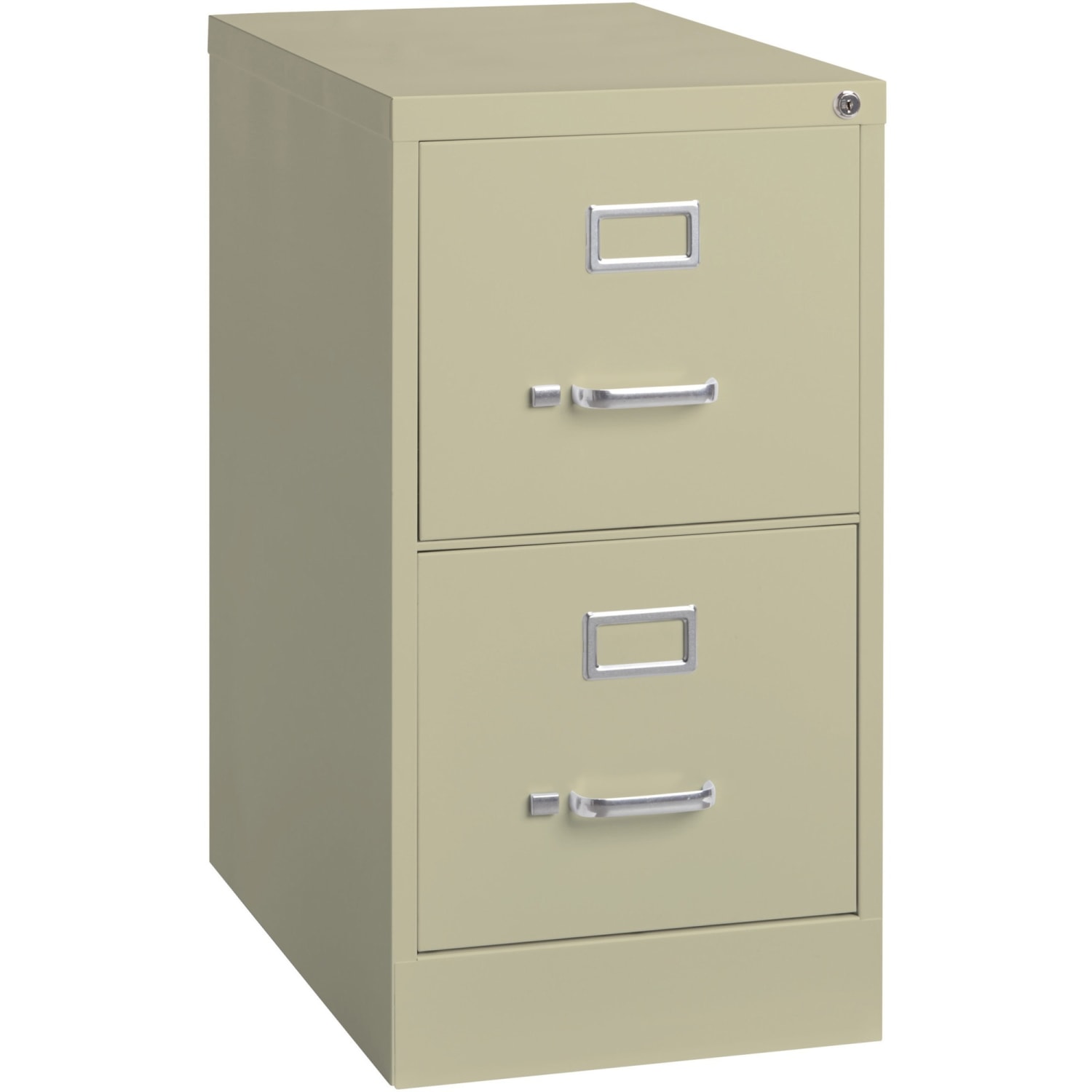 Lorell Fortress 22inD Vertical 2-Drawer Letter-Size File Cabinet, Putty - Image 3