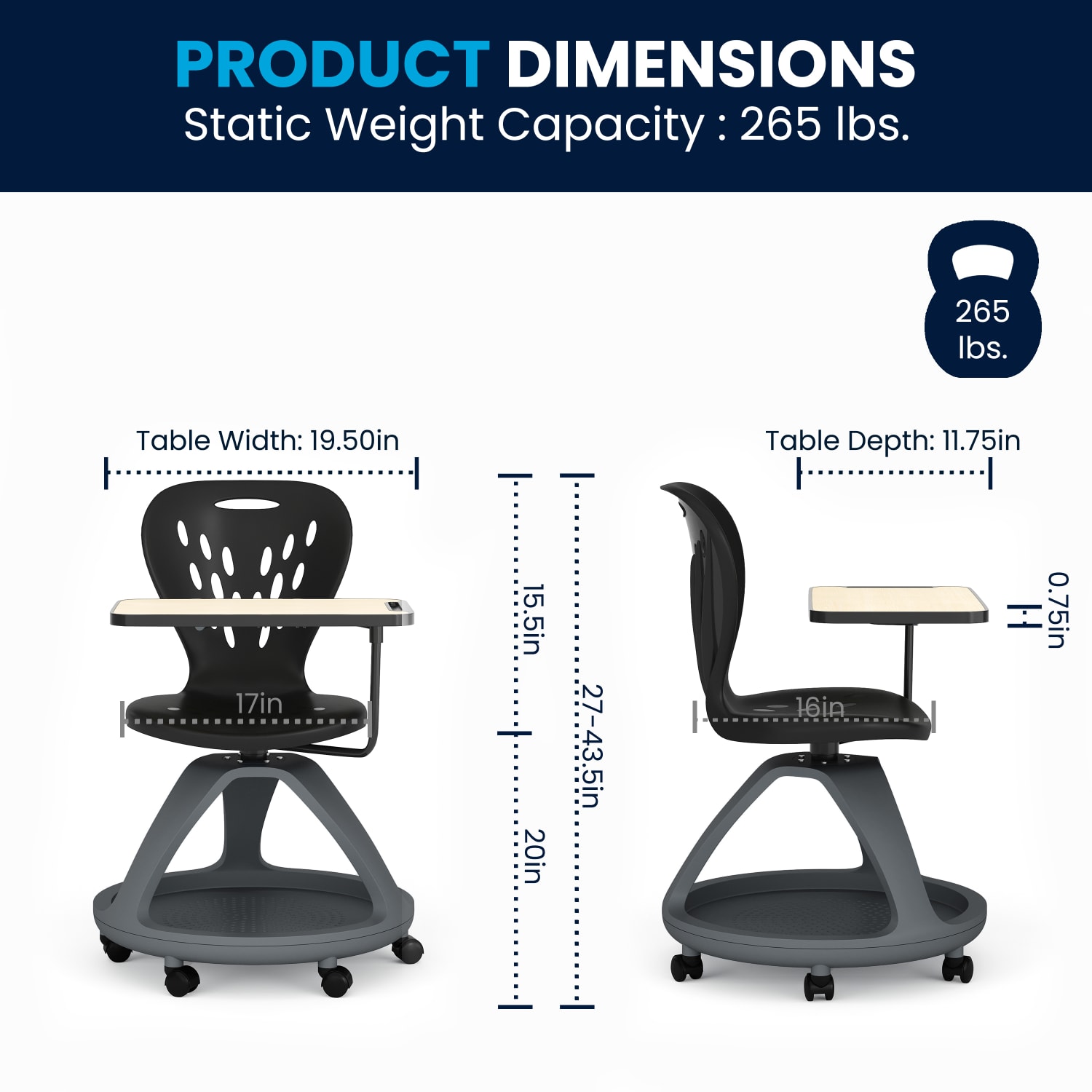 Flash Furniture Mobile Desk Chair Black PopularChairscom Flash Furniture Mobile Desk Chair Black PopularChairscom