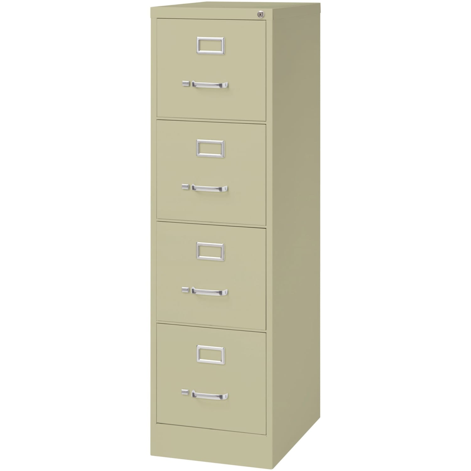 Lorell Fortress 22inD Vertical 4-Drawer Letter-Size File Cabinet, Putty - Image 6