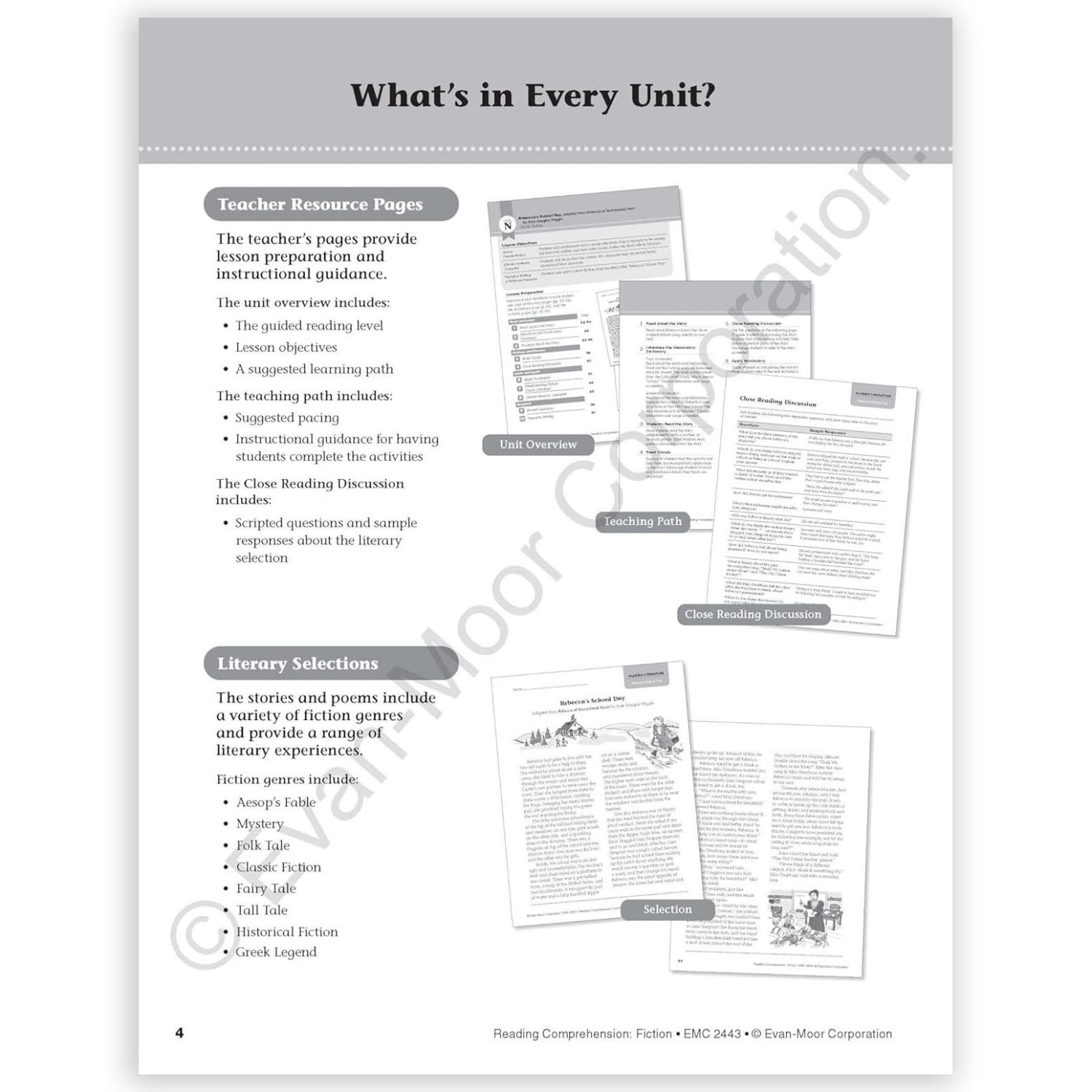 Evan-Moor Educational Publishers Reading Comprehension: Fiction, Grade 3 - Image 3