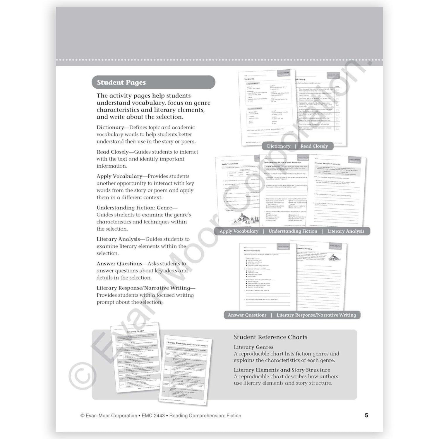 Evan-Moor Educational Publishers Reading Comprehension: Fiction, Grade 3 - Image 4