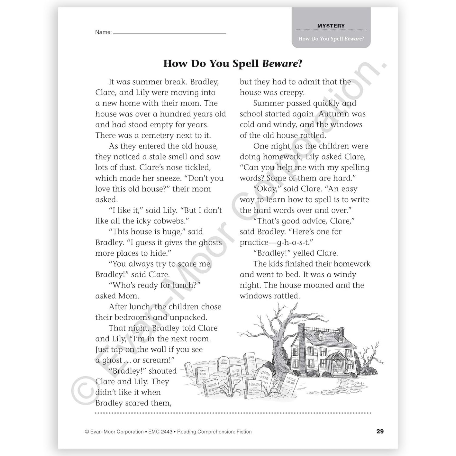 Evan-Moor Educational Publishers Reading Comprehension: Fiction, Grade 3 - Image 5
