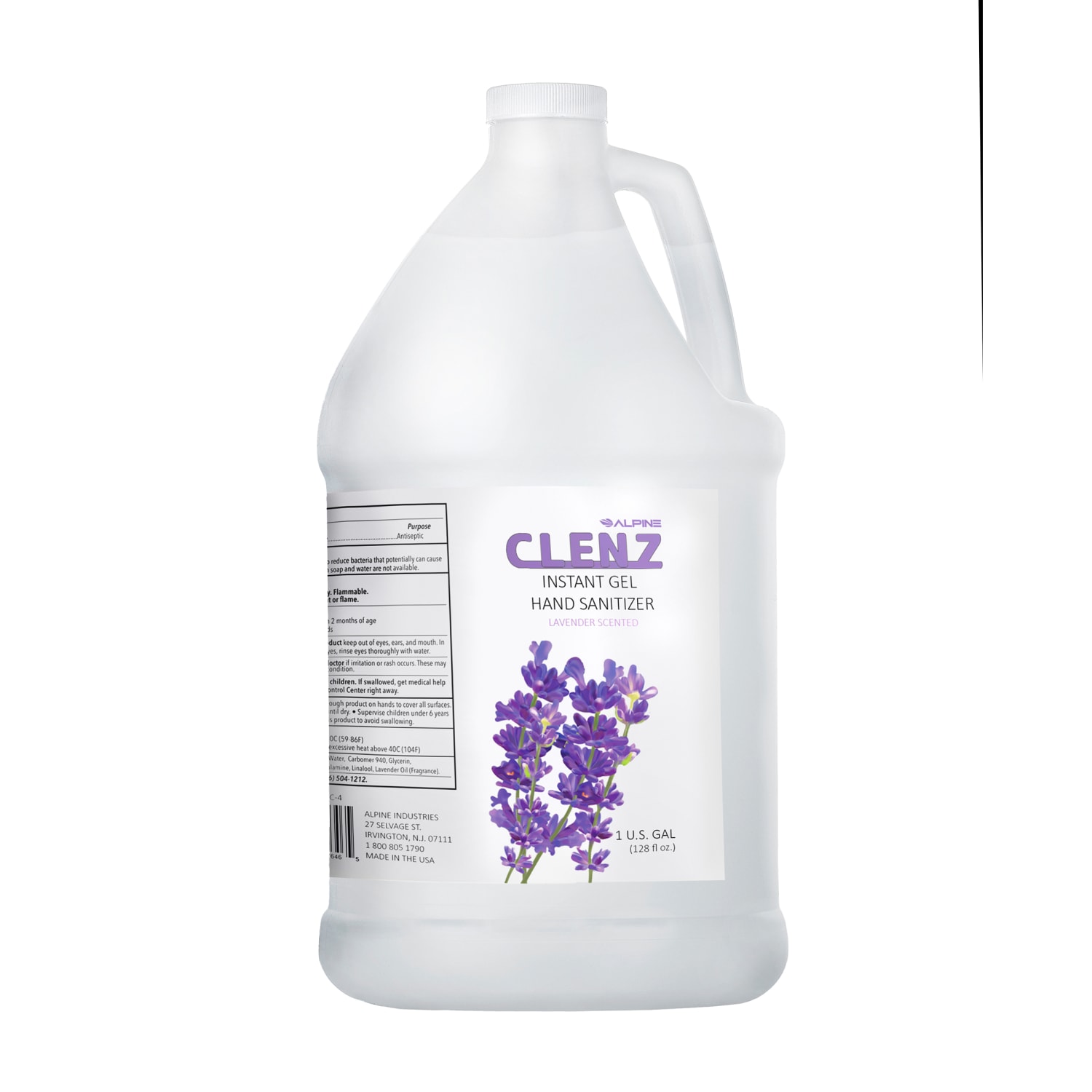 Alpine Industries Commercial Gel Hand Sanitizer, Lavender Scent, 1 Gallon, 4 Pack - Image 3