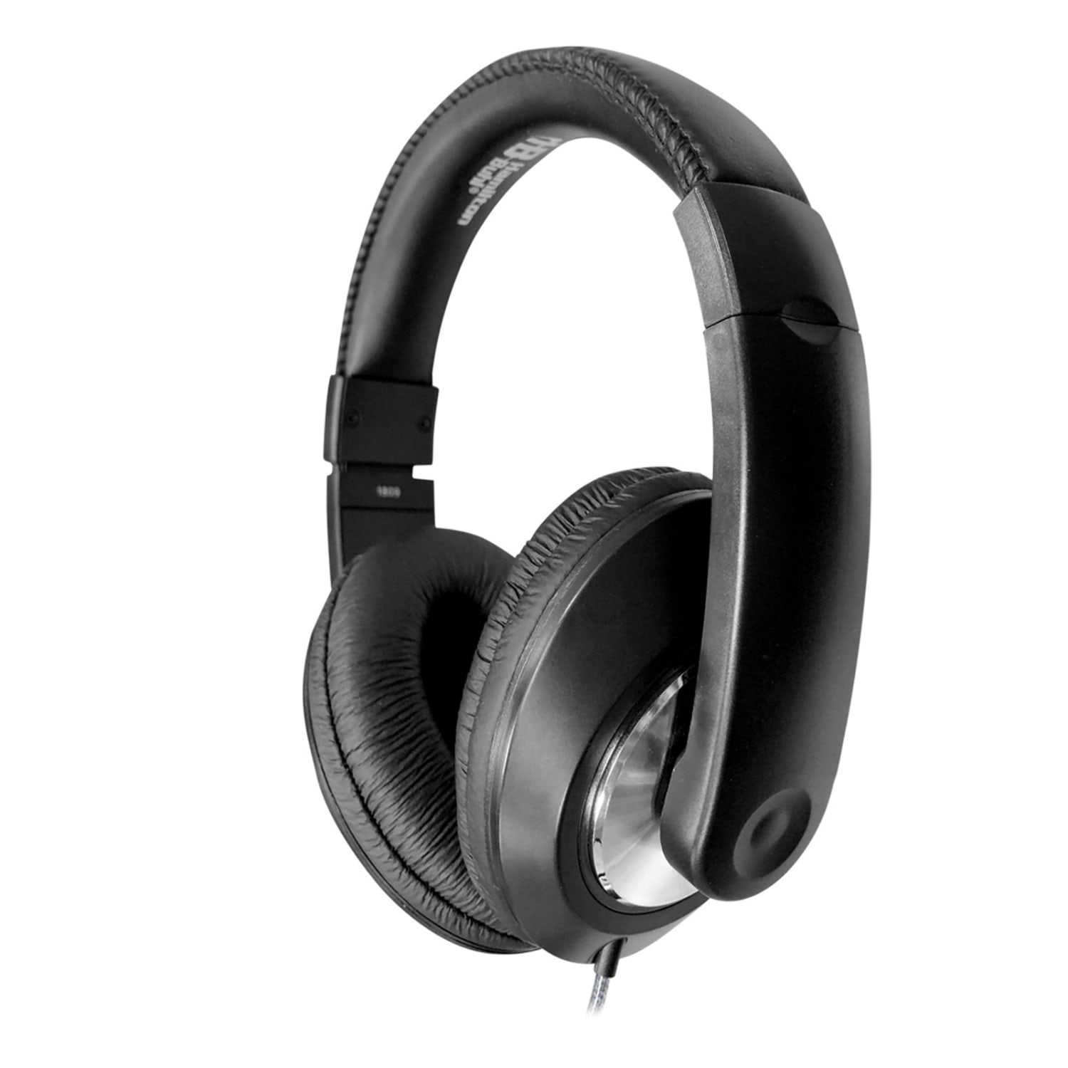 HamiltonBuhl Smart-Trek Deluxe Stereo Headphones With In-Line Volume Control, Black, Pack Of 2 Headphones, HECST1BK-2 - Image 4