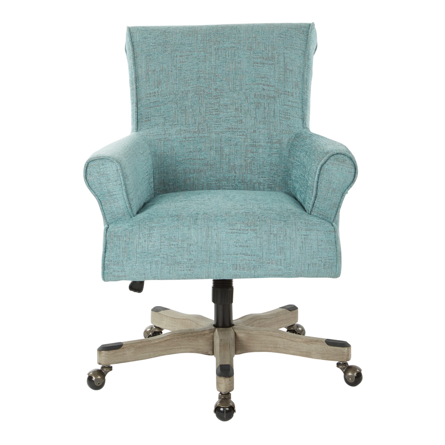 Office Star Megan MetalWood Office Chair Turquoise PopularChairscom