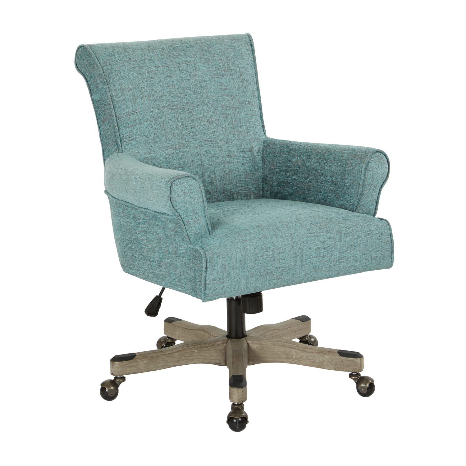 Office Star Megan MetalWood Office Chair Turquoise PopularChairscom