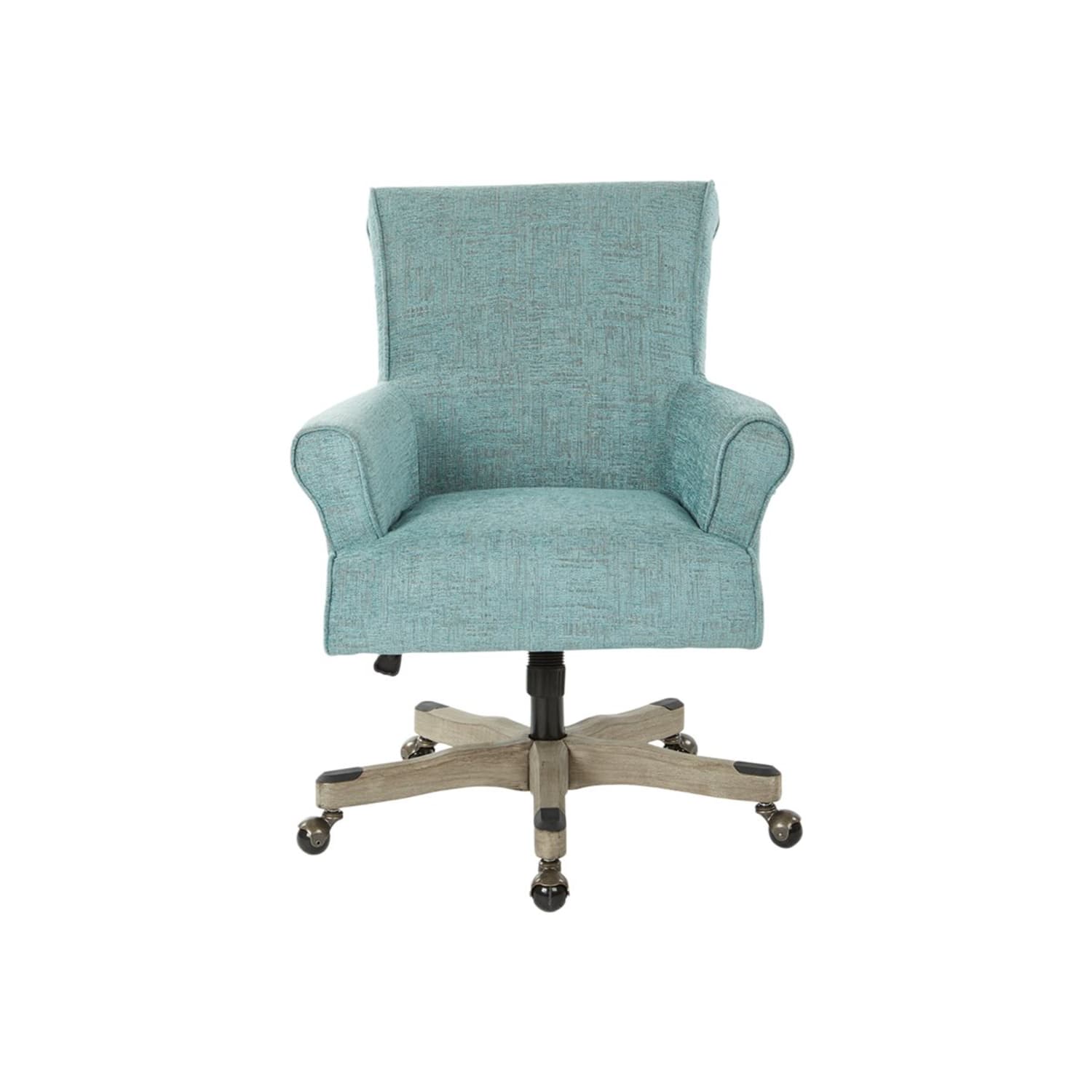 Office Star Megan MetalWood Office Chair Turquoise PopularChairscom
