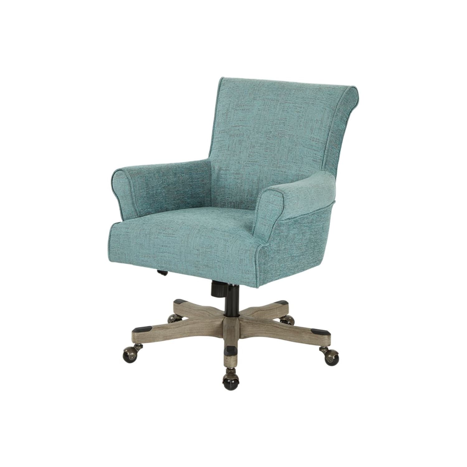 Office Star Megan MetalWood Office Chair Turquoise PopularChairscom