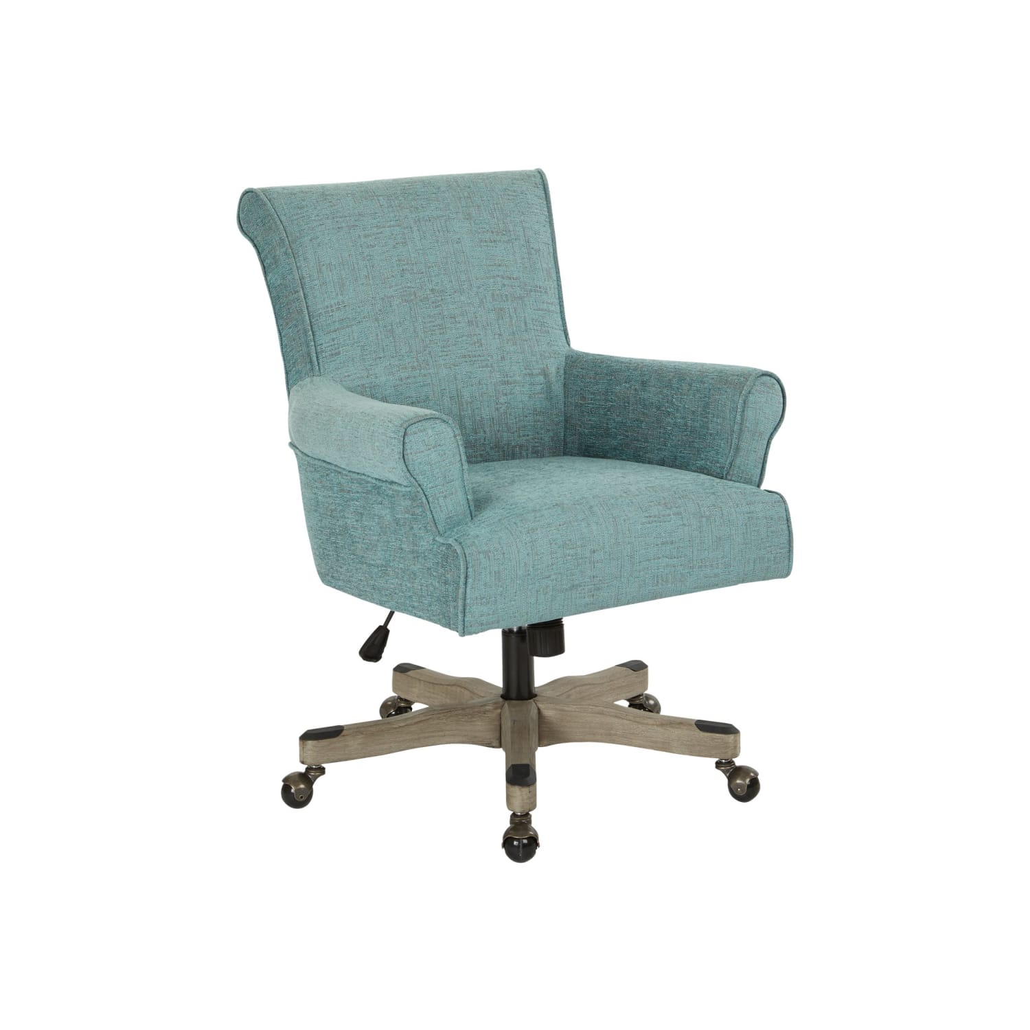 Office Star Megan MetalWood Office Chair Turquoise PopularChairscom