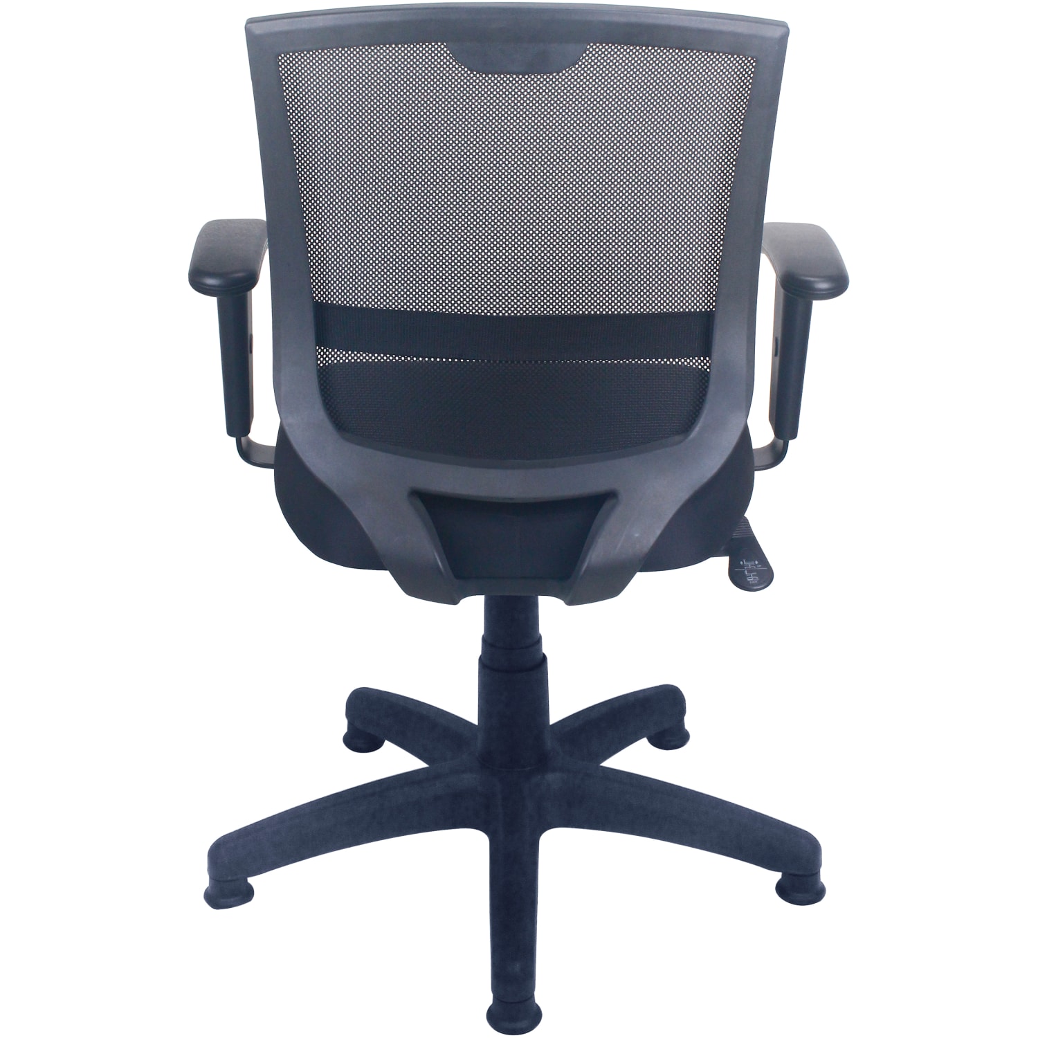 Eurotech Maze Ergonomic MeshFabric Low Back Task Chair With Arms Black PopularChairscom