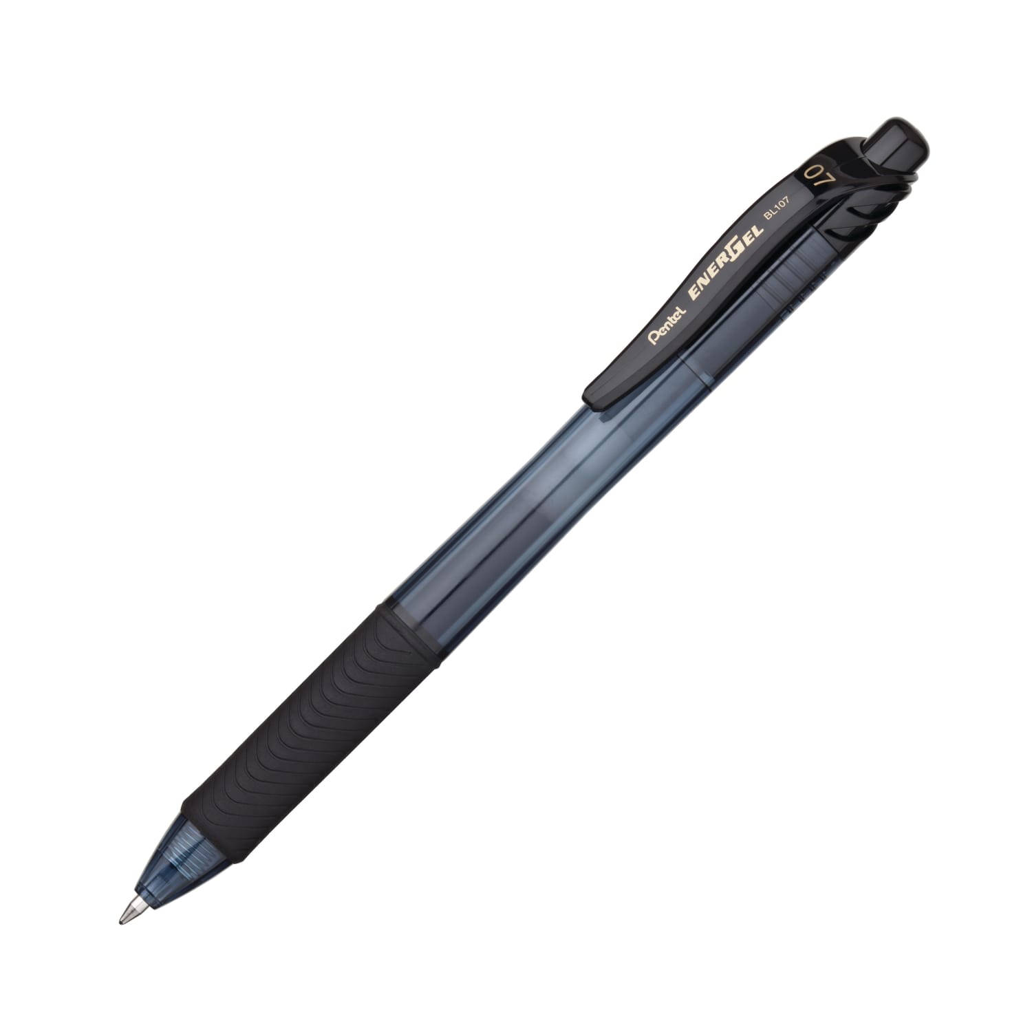 Pentel EnerGel X Retractable Liquid Gel Pens, Medium Point, 0.7 mm, 84% Recycled, Assorted Barrels, Black Ink, Box Of 12 Pens - Image 3
