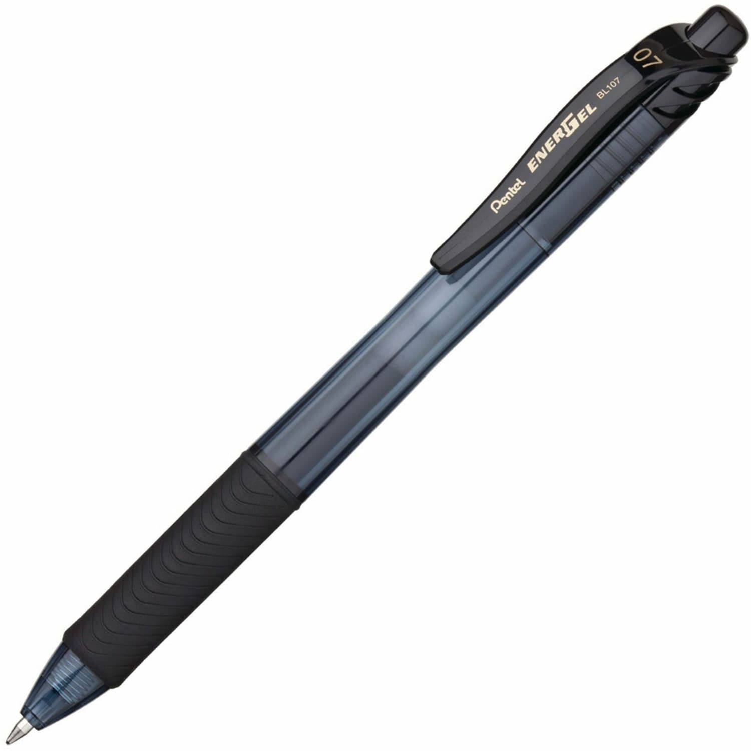 Pentel EnerGel X Retractable Liquid Gel Pens, Medium Point, 0.7 mm, 84% Recycled, Assorted Barrels, Black Ink, Box Of 12 Pens - Image 4