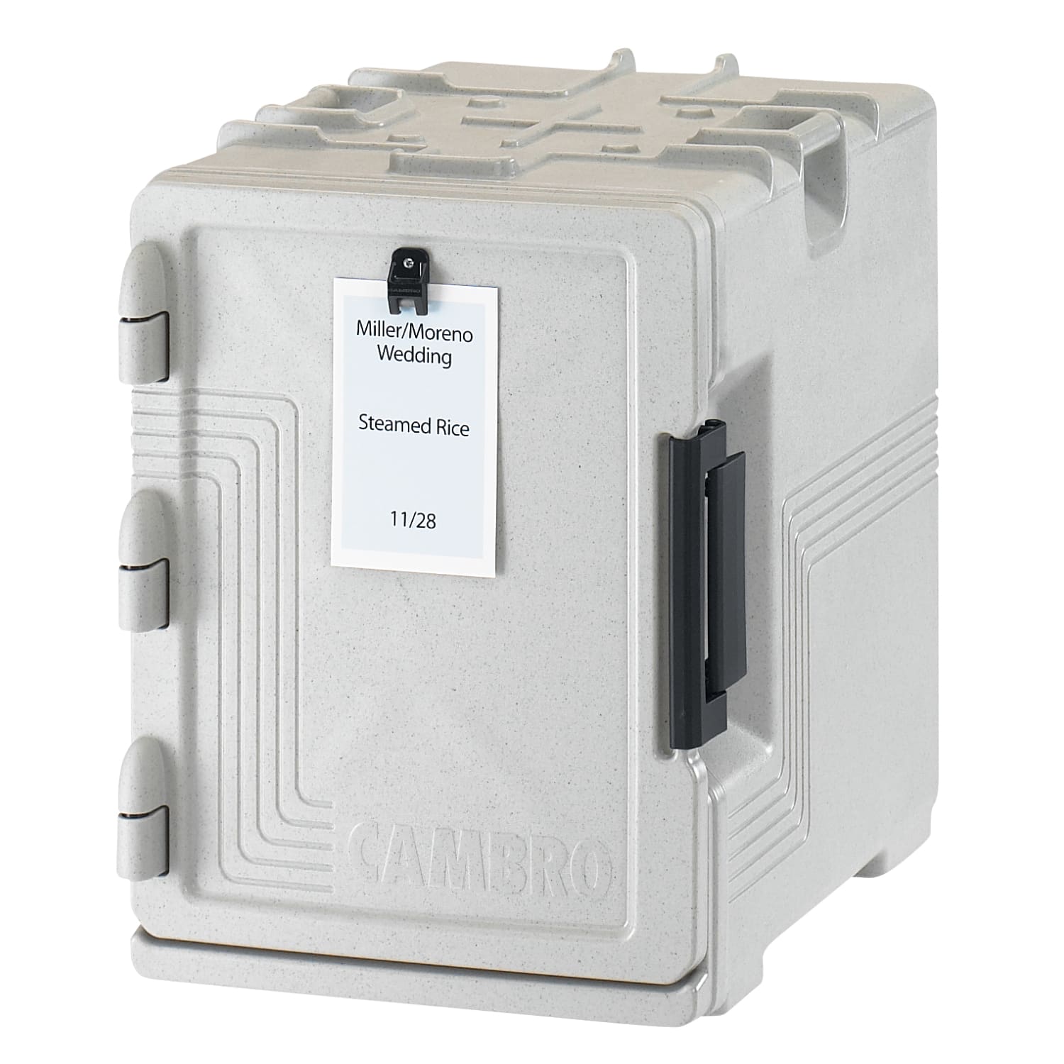 Cambro S-Series Ultra Pan Carrier, 25inH x 18inW x 26-1/4inD, Speckled Gray - Image 3