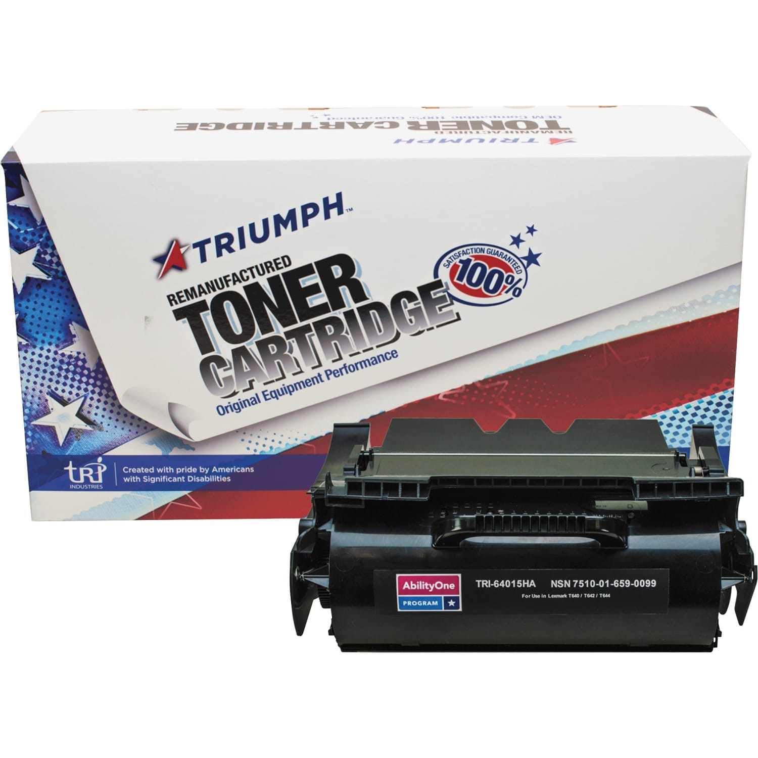 SKILCRAFT Remanufactured Black High Yield Toner Cartridge Replacement For Lexmark 64015HA (AbilityOne NSN6590099) - Image 3