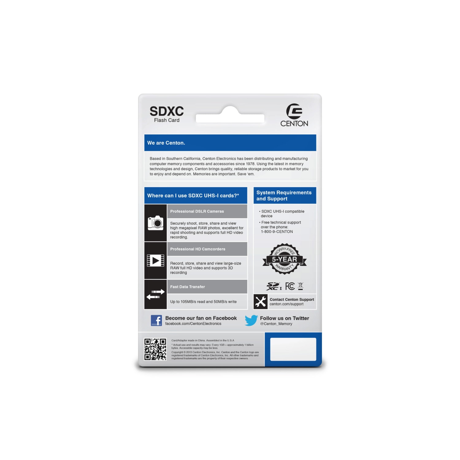 Centon 128 GB UHS-I SDXC - UHS-I - 1 Card - Image 3