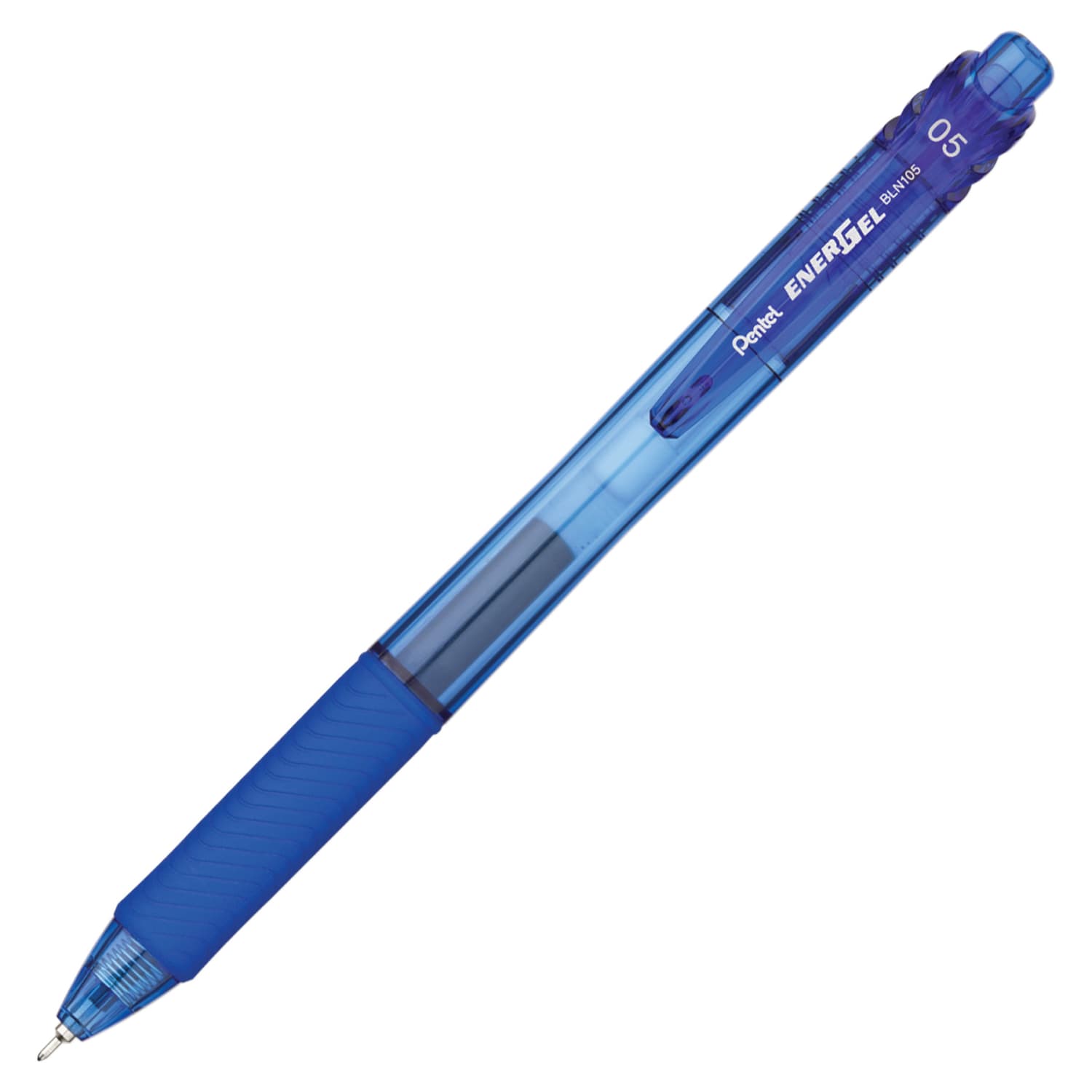 Pentel EnerGel X Retractable Liquid Gel Pens, Fine Point, 0.5 mm, Blue Barrel, Blue Ink, Pack Of 12 Pens - Image 4