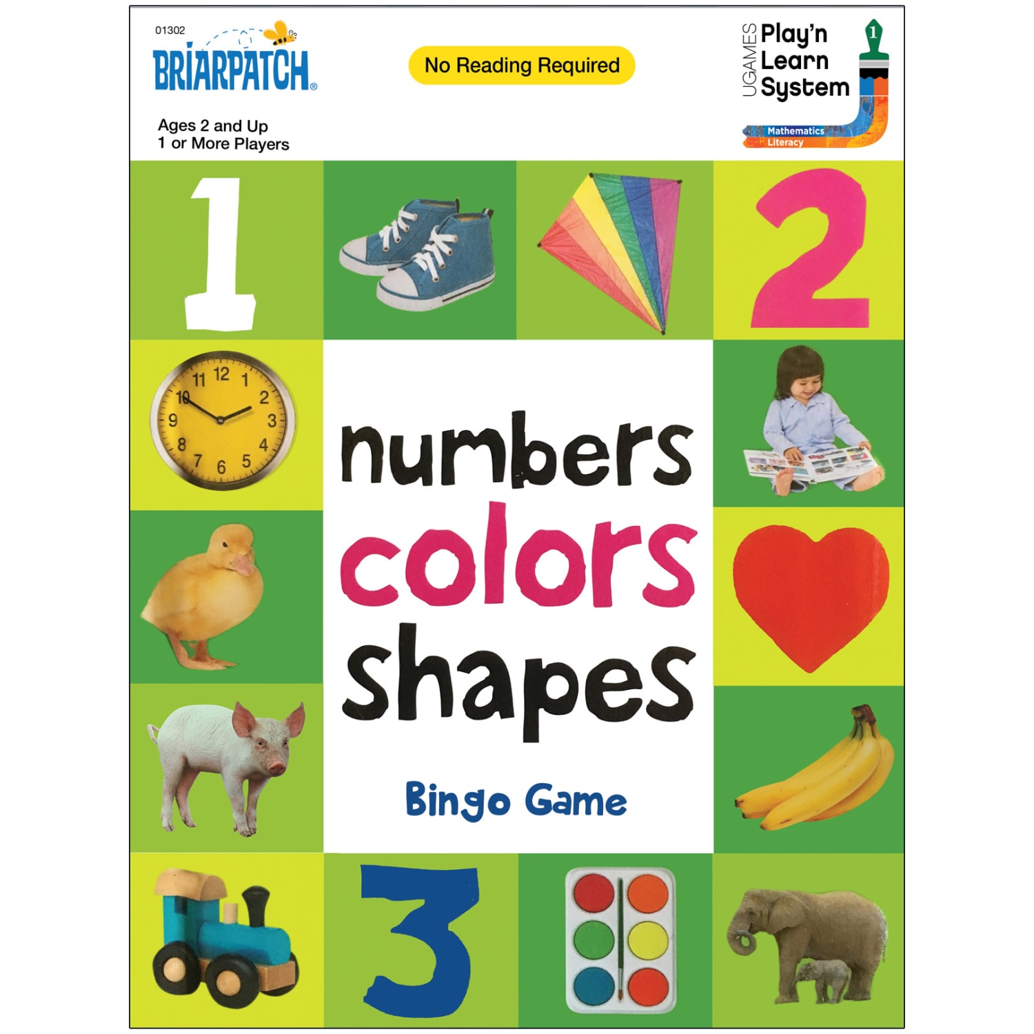Briarpatch First 100 Numbers Colors Shapes Bingo Game