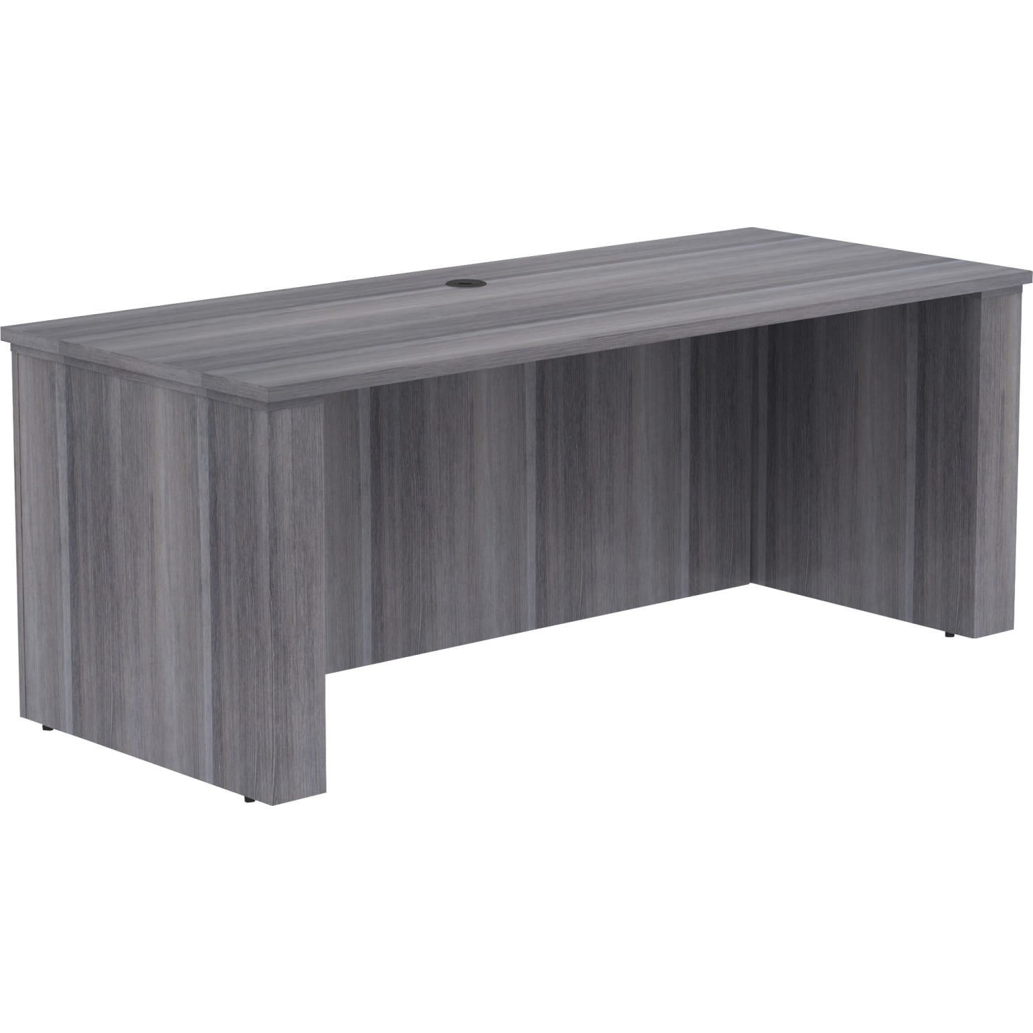 Lorell Essentials Electric 72inW Sit-to-Stand Desk Shell, Weathered Charcoal - Image 6