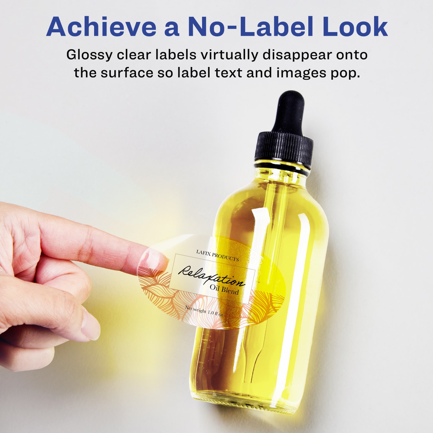 Avery Glossy Permanent Labels With Sure Feed, 94055-CGF100, Oval, 1-1/2in x 3in, Clear, Pack Of 1,000 - Image 3