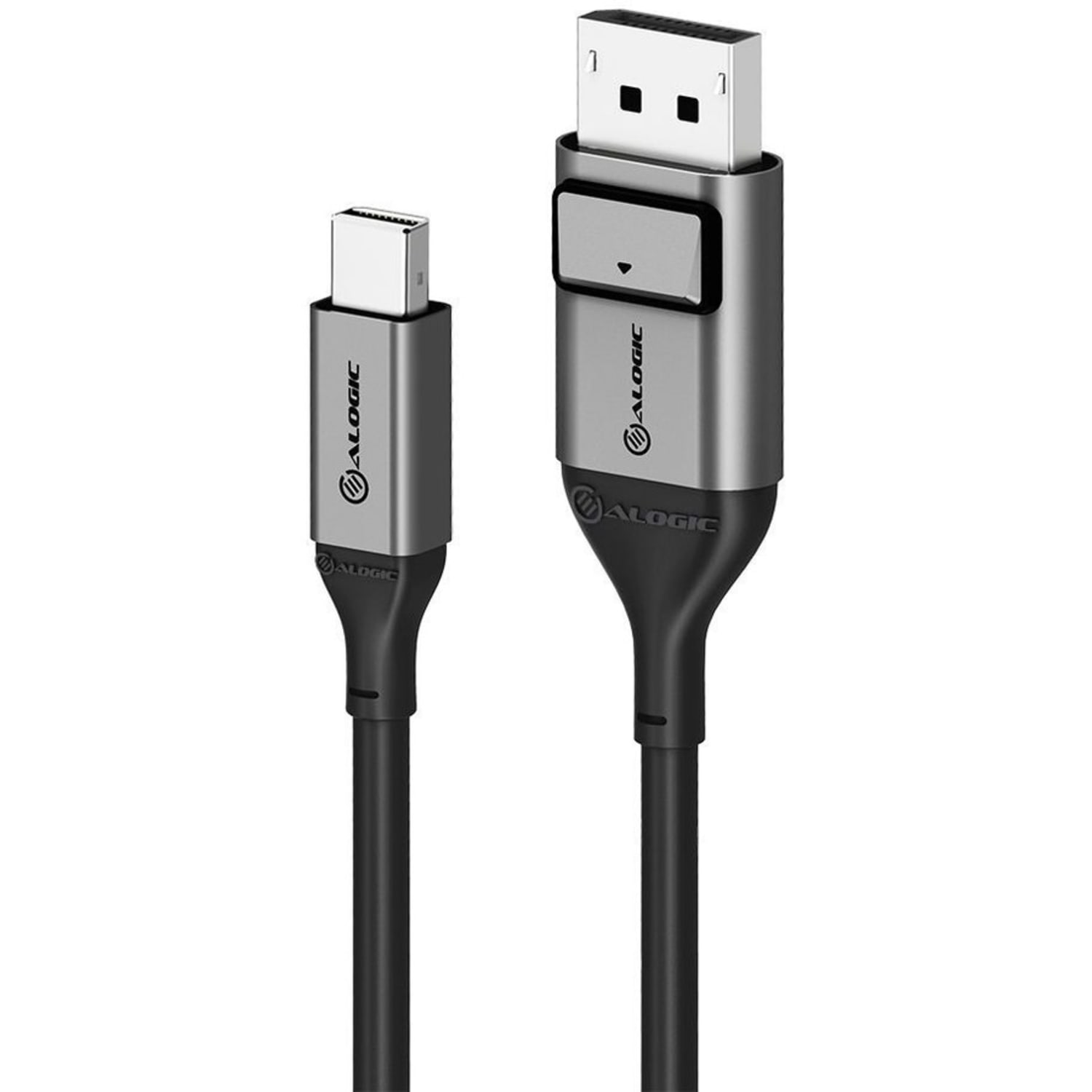 ALOGIC Ultra Mini DisplayPort to DisplayPort Cable - Male to Male - 01m -Up to 8K@60Hz - Space Grey - 3.28 ft DisplayPort/Mini DisplayPort A/V Cable