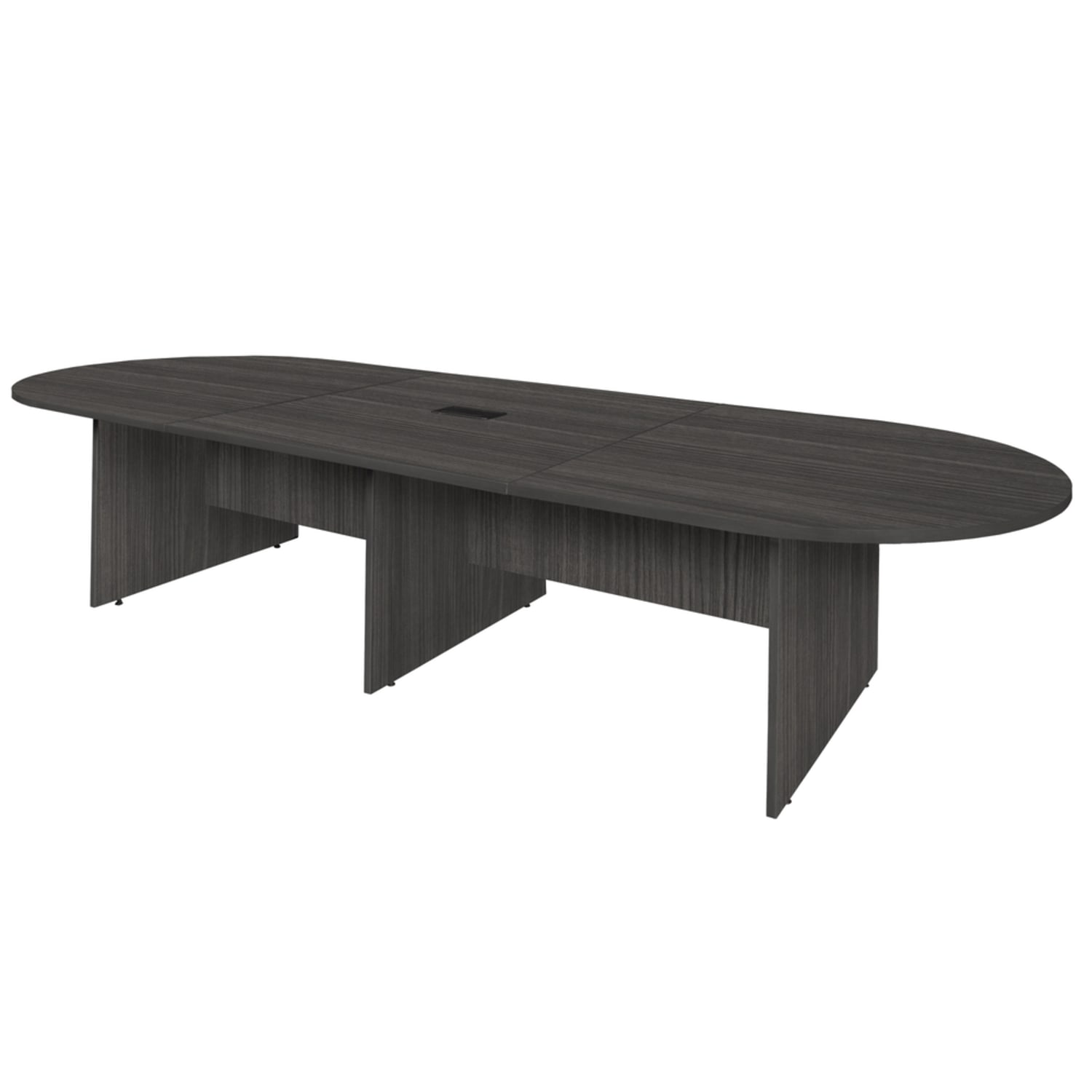 Regency Legacy Melamine Oval Conference Table, 29inH x 144inW x 52inD, Ash Gray