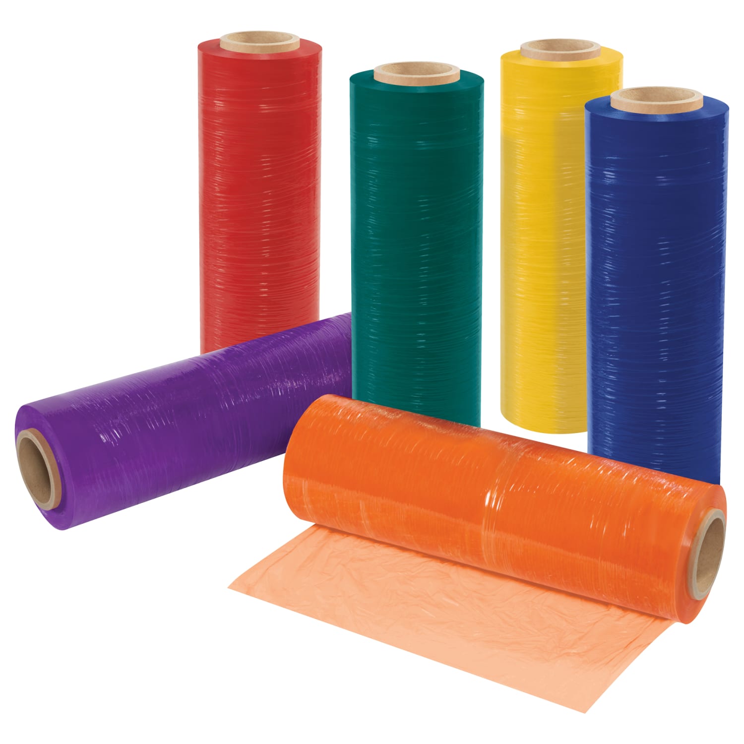 Partners Brand Color Bundling Stretch Film, 80 Gauge, 3in x 1000ft, Red, Case Of 18 - Image 5