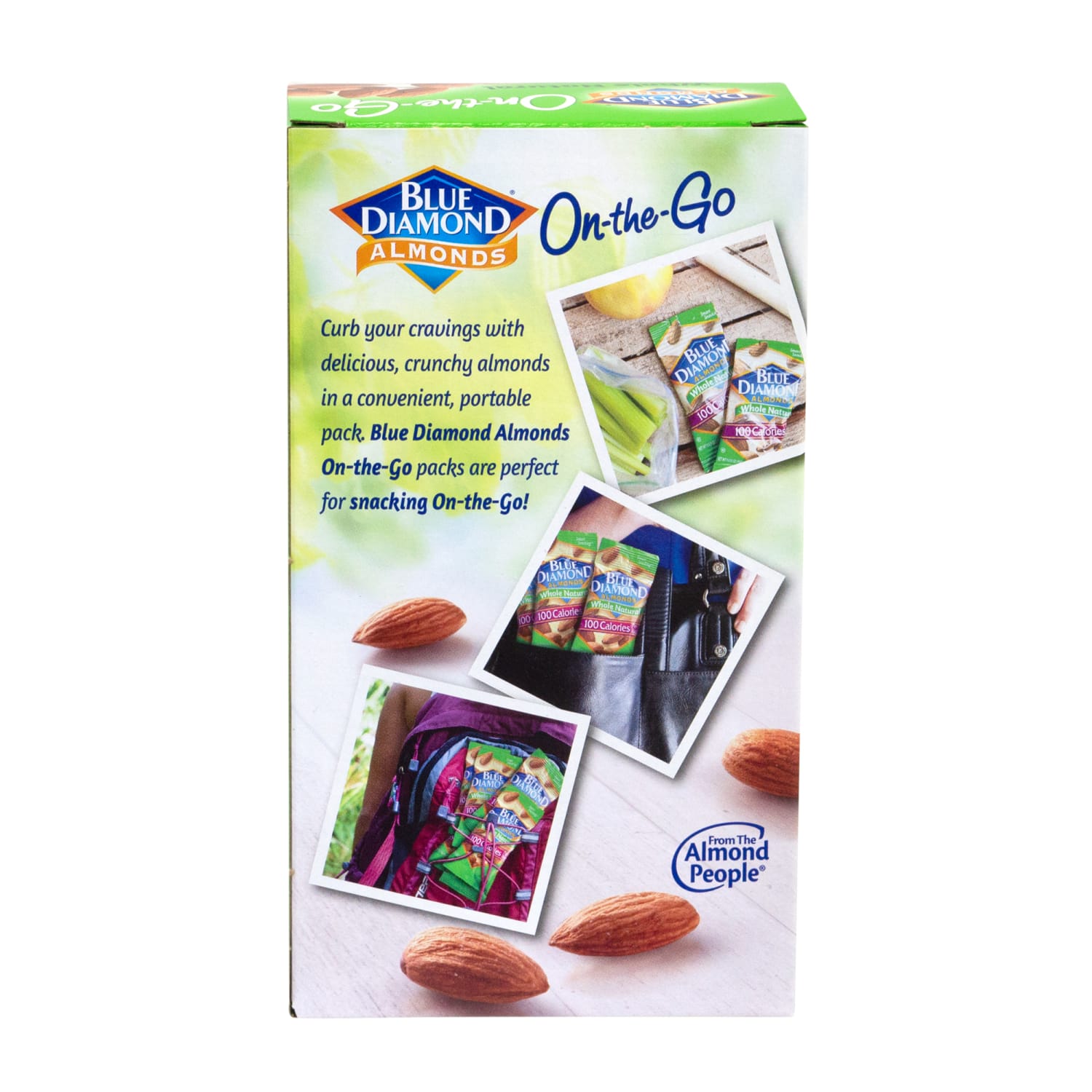 Blue Diamond Whole Natural Almonds, 0.63 Oz, Pack Of 42 On-The-Go Pouches - Image 4