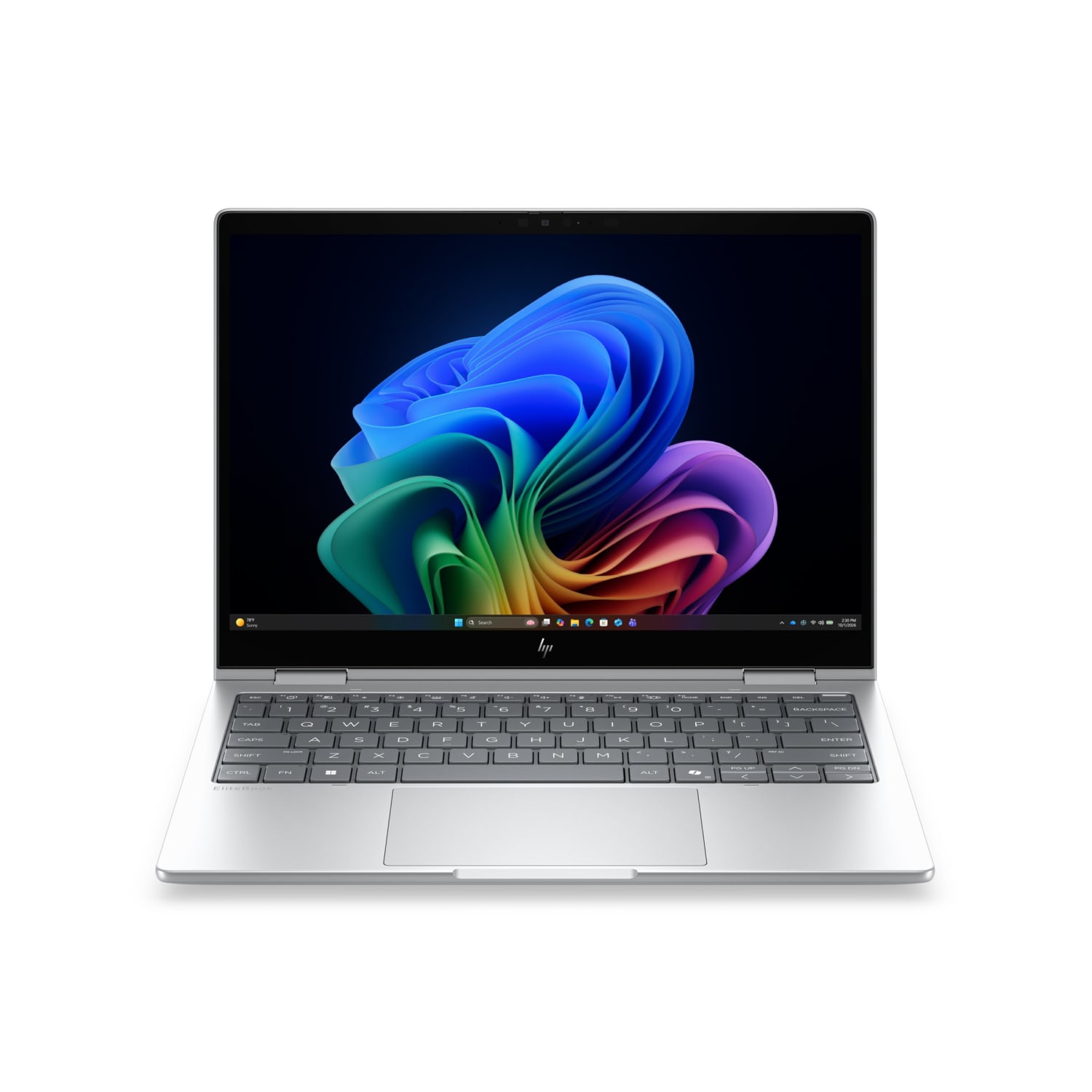 HP EliteBook 8 Flip G2i Notebook Next Gen AI Copilot+ PC, flip design, Intel Core Ultra 7, vPro, Win 11 Pro, Intel Graphics, 32 GB RAM, Glacier Silver