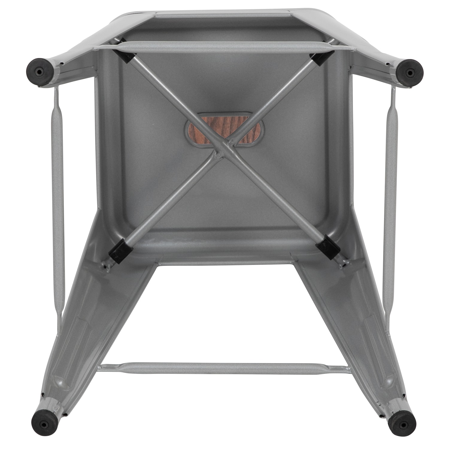 Flash Furniture 30in High Metal Indoor Bar Stool with Wood Seat Stackable Set of 4 Silver PopularChairscom Flash Furniture 30in High Metal Indoor Bar Stool with Wood Seat Stackable Set of 4 Silver PopularChairscom