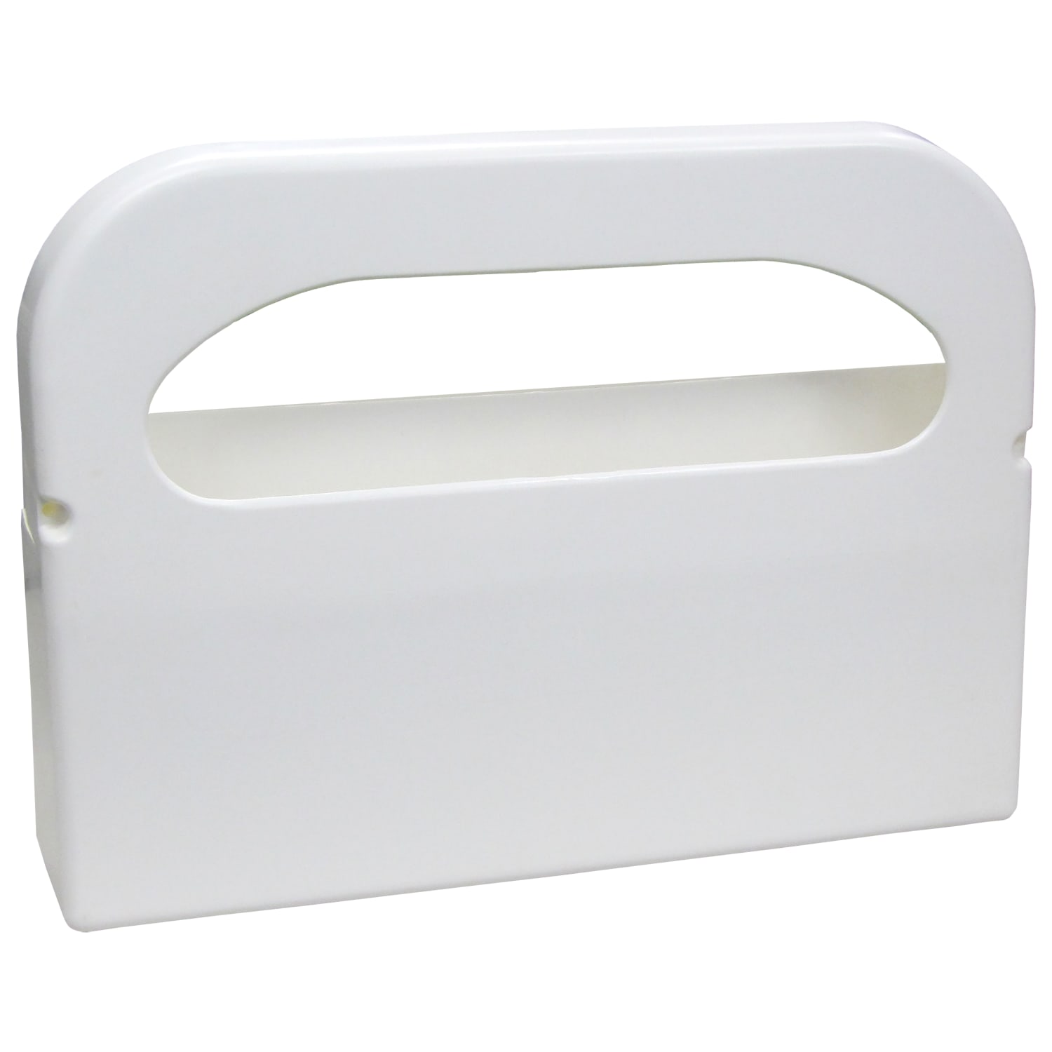 Hospeco Health Gards Half-Fold Polystyrene Toilet Seat Cover Dispensers, 11-1/2inH x 16inW x 3-1/4in, White, Pack Of 2 Dispensers