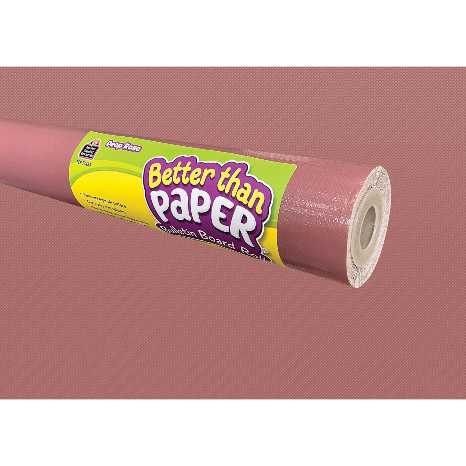 Teacher Created Resources Better Than Paper Bulletin Board Rolls, 4ft x 12ft, Deep Rose, Set Of 4 Rolls - Image 3