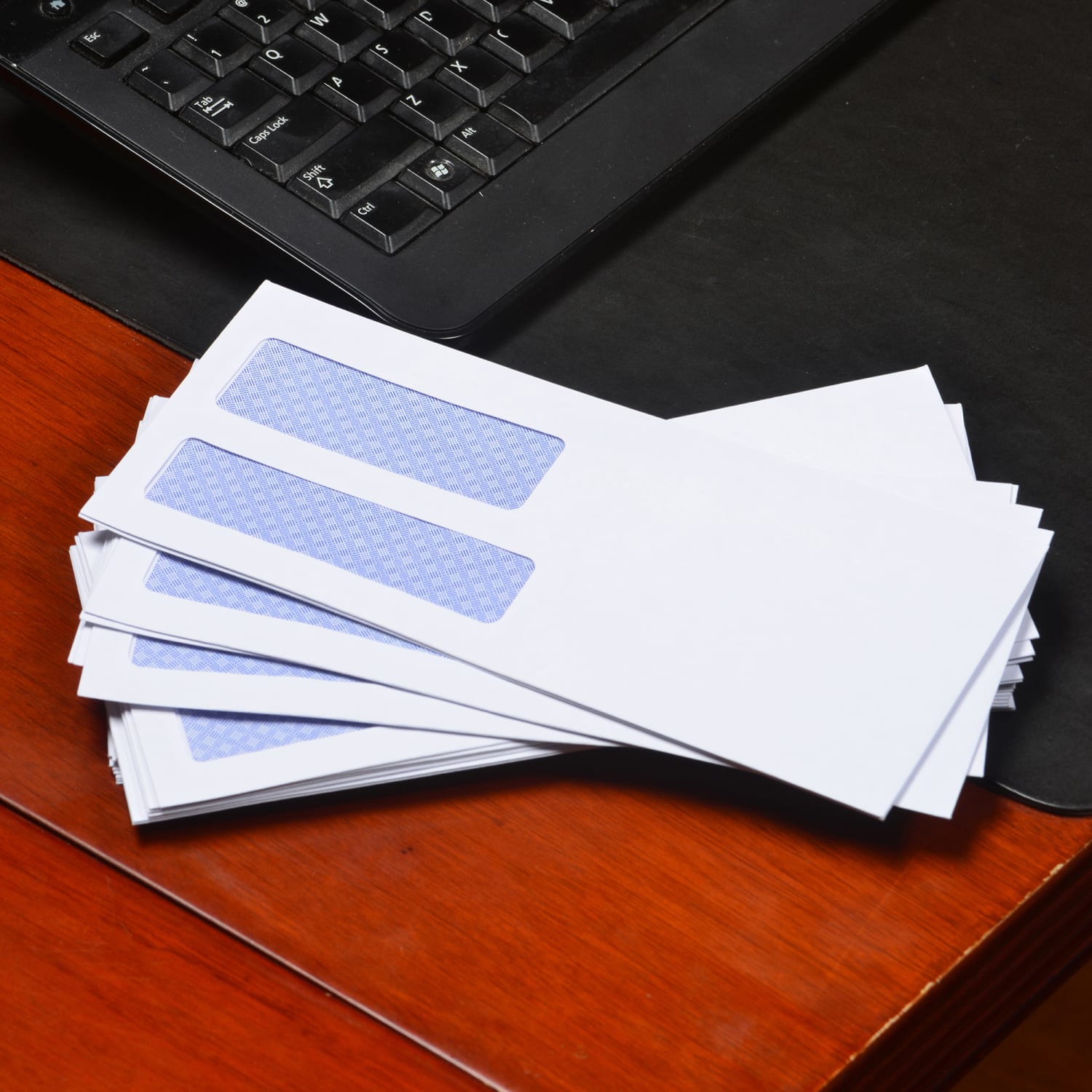 Quality Park #10 Envelopes, Double-Window, Security, White, Box Of 500 - Image 6