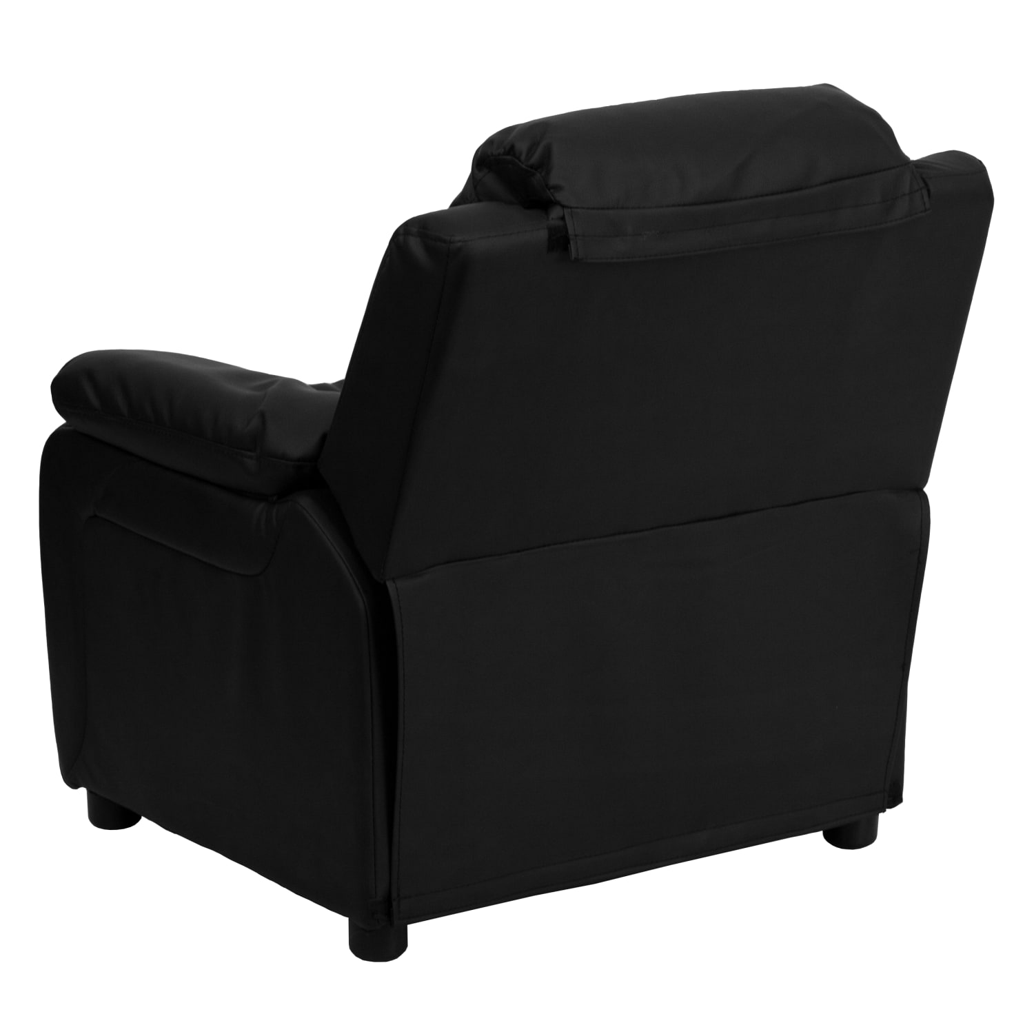 Flash Furniture Deluxe Padded Contemporary Leathersoft Kids Recliner Accent Chair With Storage Arms Black PopularChairscom Flash Furniture Deluxe Padded Contemporary Leathersoft Kids Recliner Accent Chair With Storage Arms Black PopularChairscom